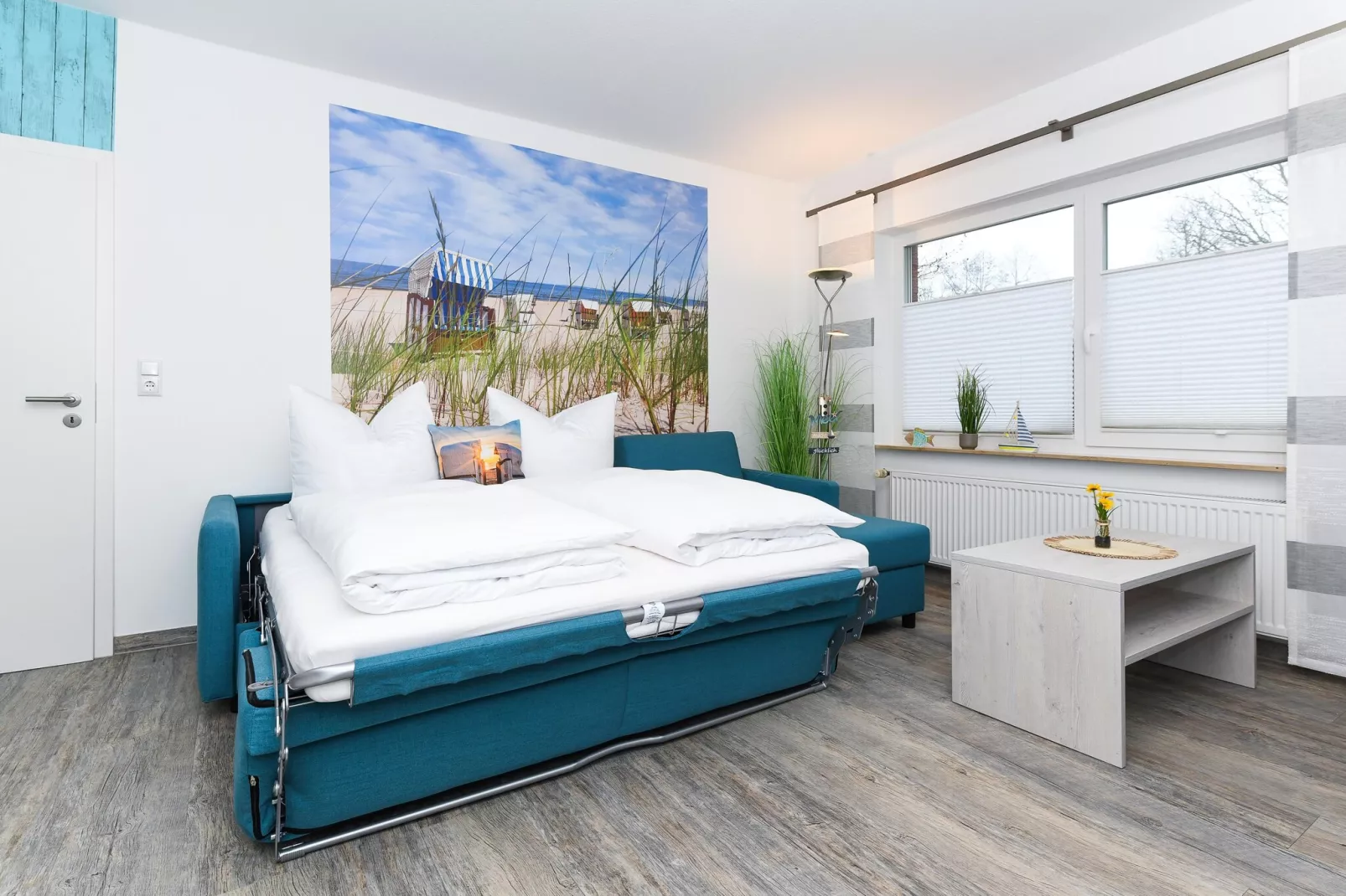 Haus Strandkorb 1-Woonkamer