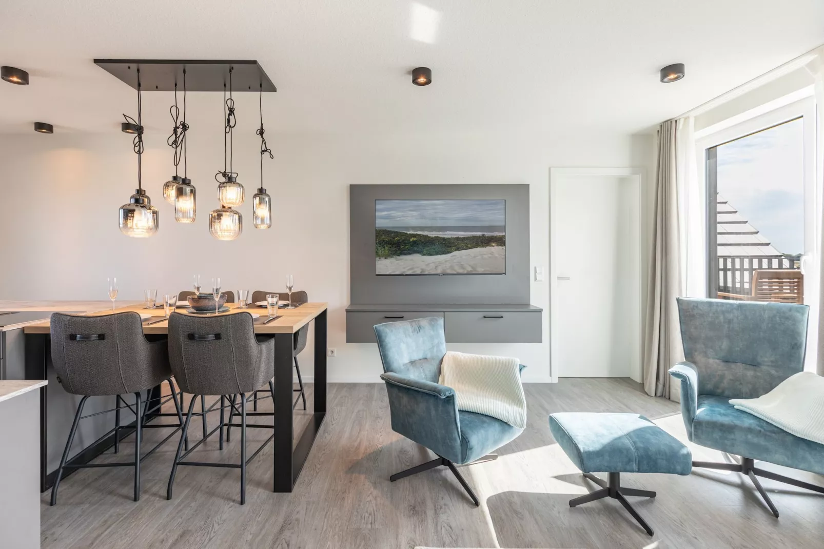 Deichblick de Luxe auf Nordstrand-Woonkamer