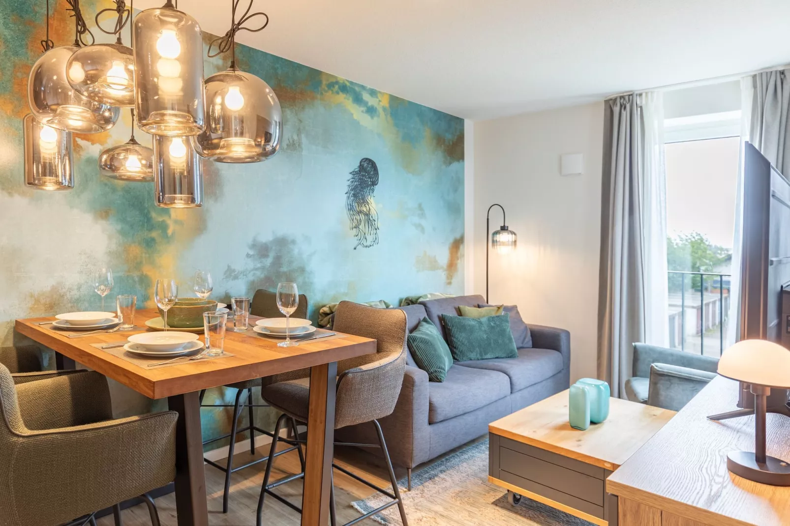 Küstenbrise de Luxe auf Nordstrand-Eetkamer