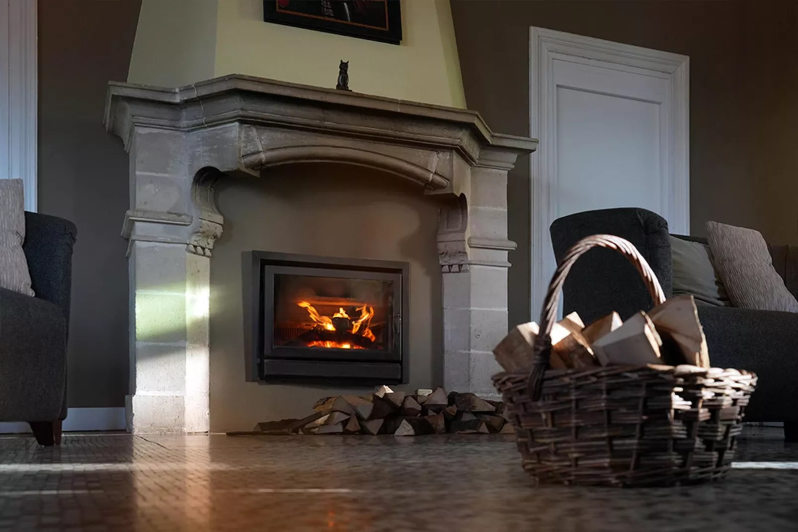 Château de luxe-Woonkamer