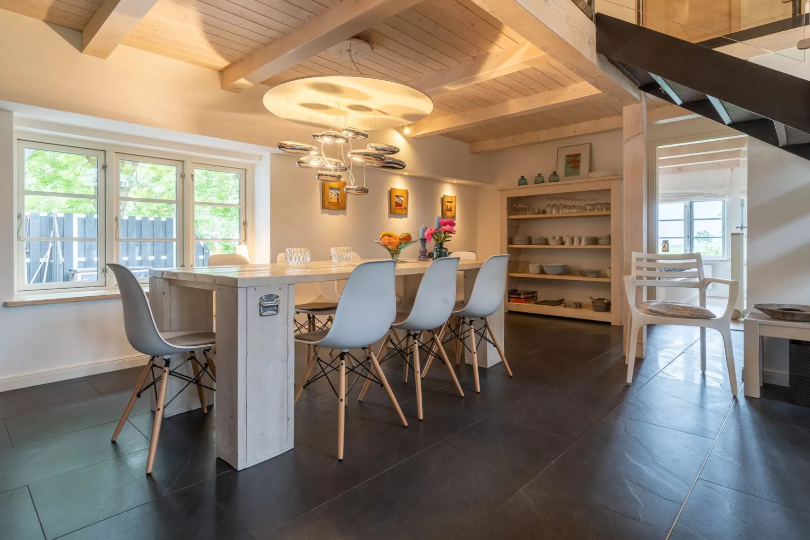 Ferienhaus Hygge Westerhever-Woonkamer