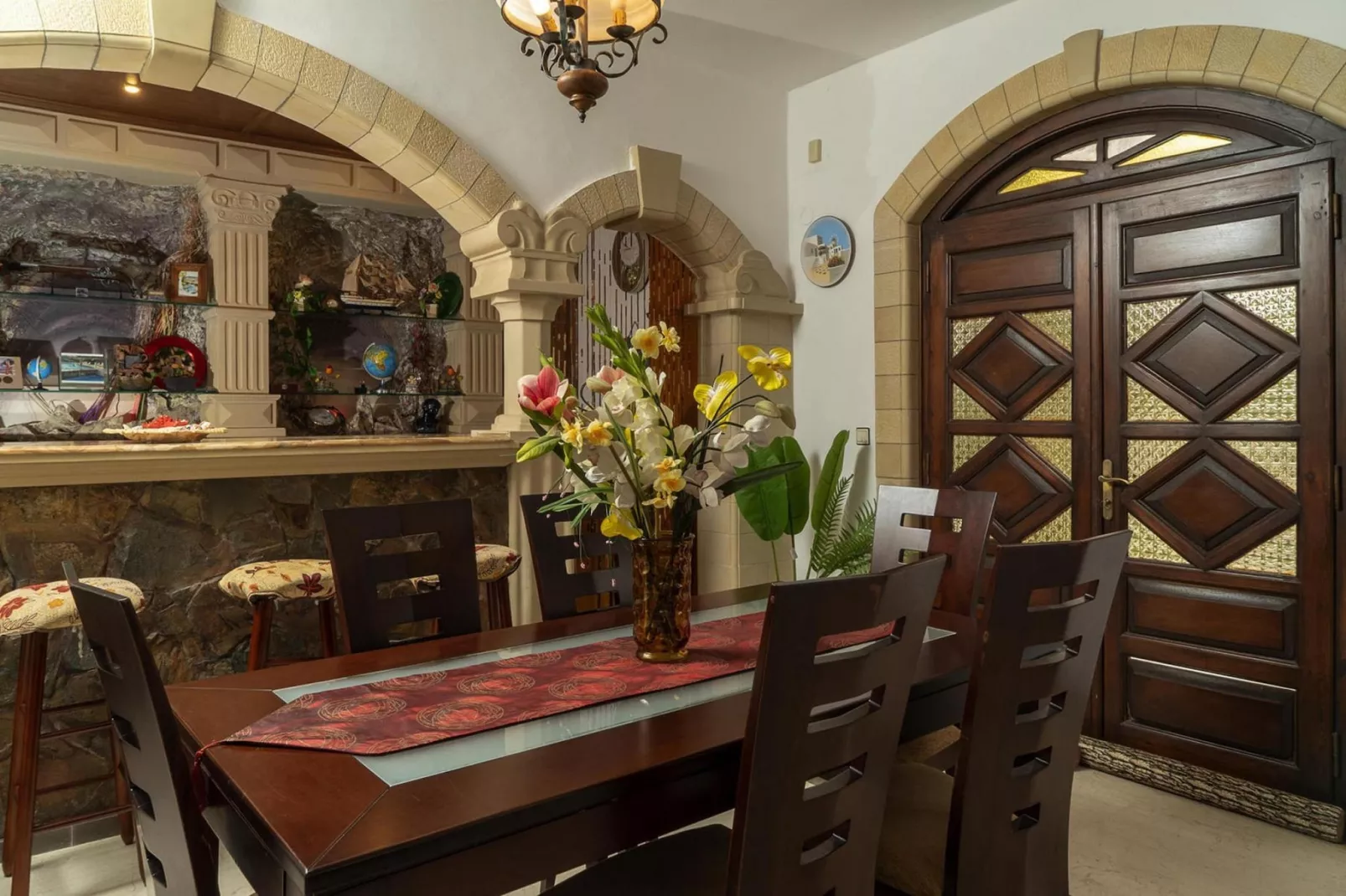 Holiday home, Stalos-Villa Giorgos-Eetkamer