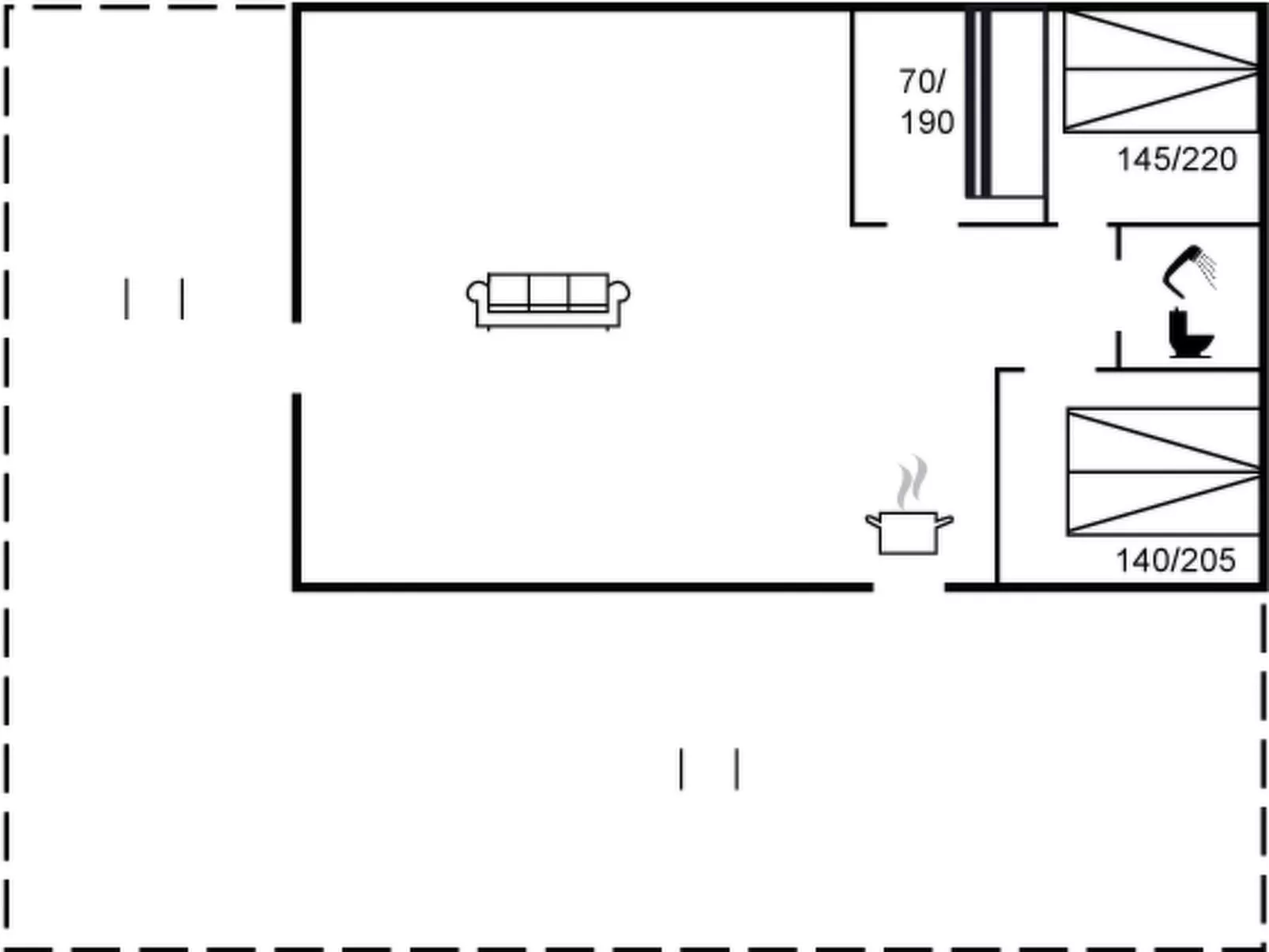 "Sande" - 450m from the sea-Binnen