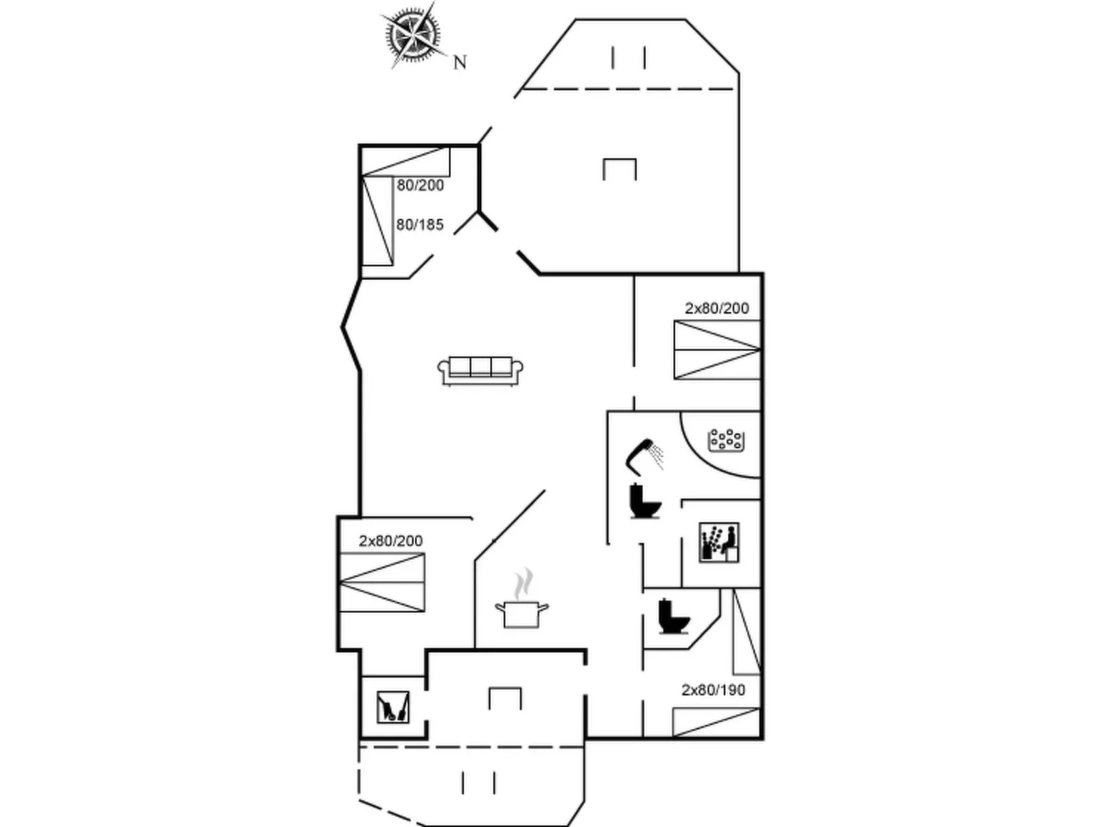"Durita" - 600m to the fjord-Binnen