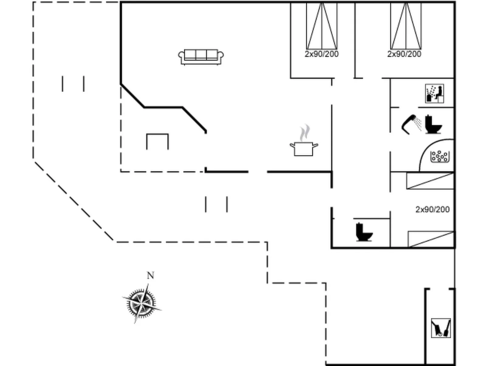 "Saara" - 700m to the fjord-Binnen