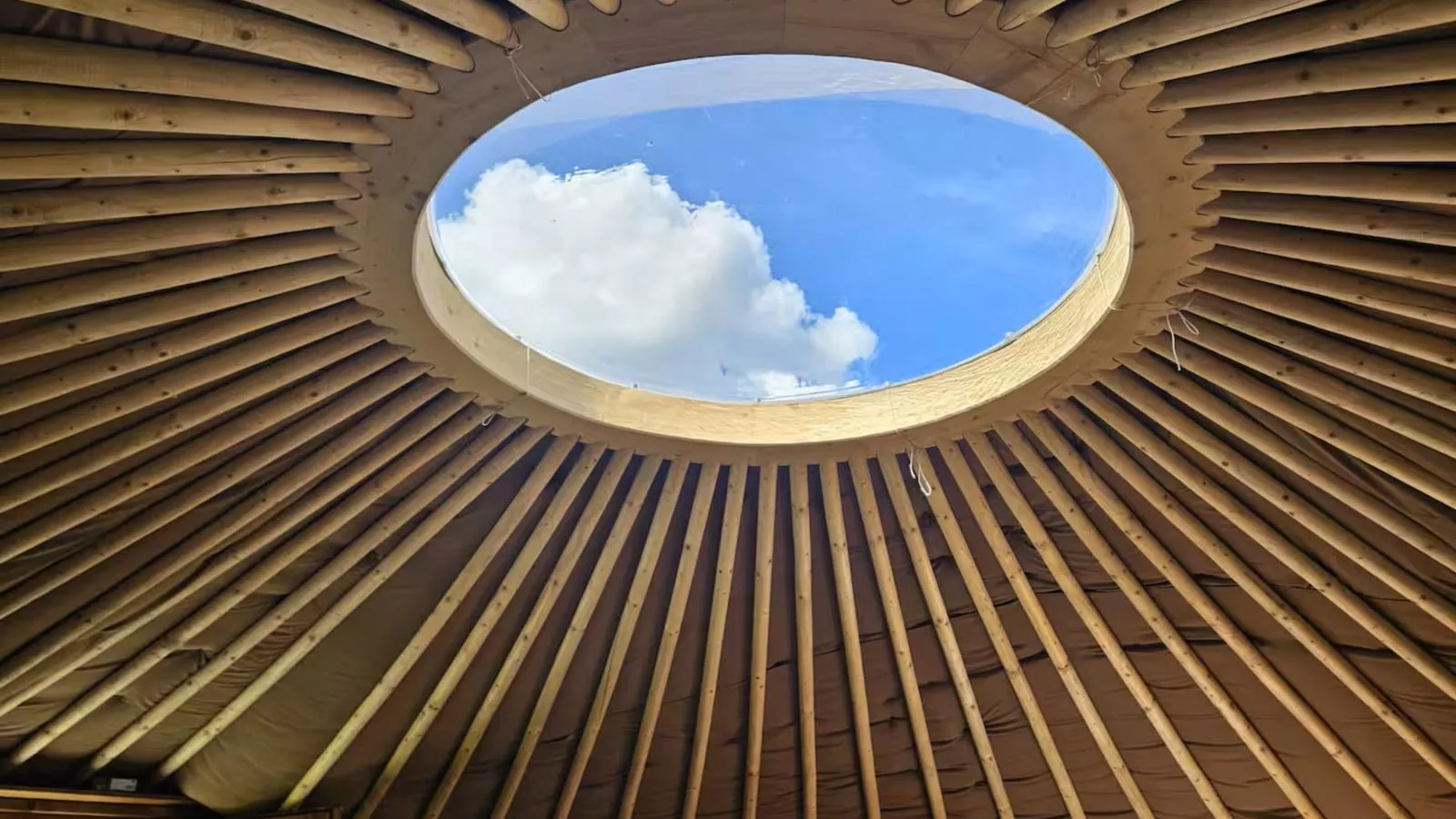 Glamour-Camping-Uitzicht zomer