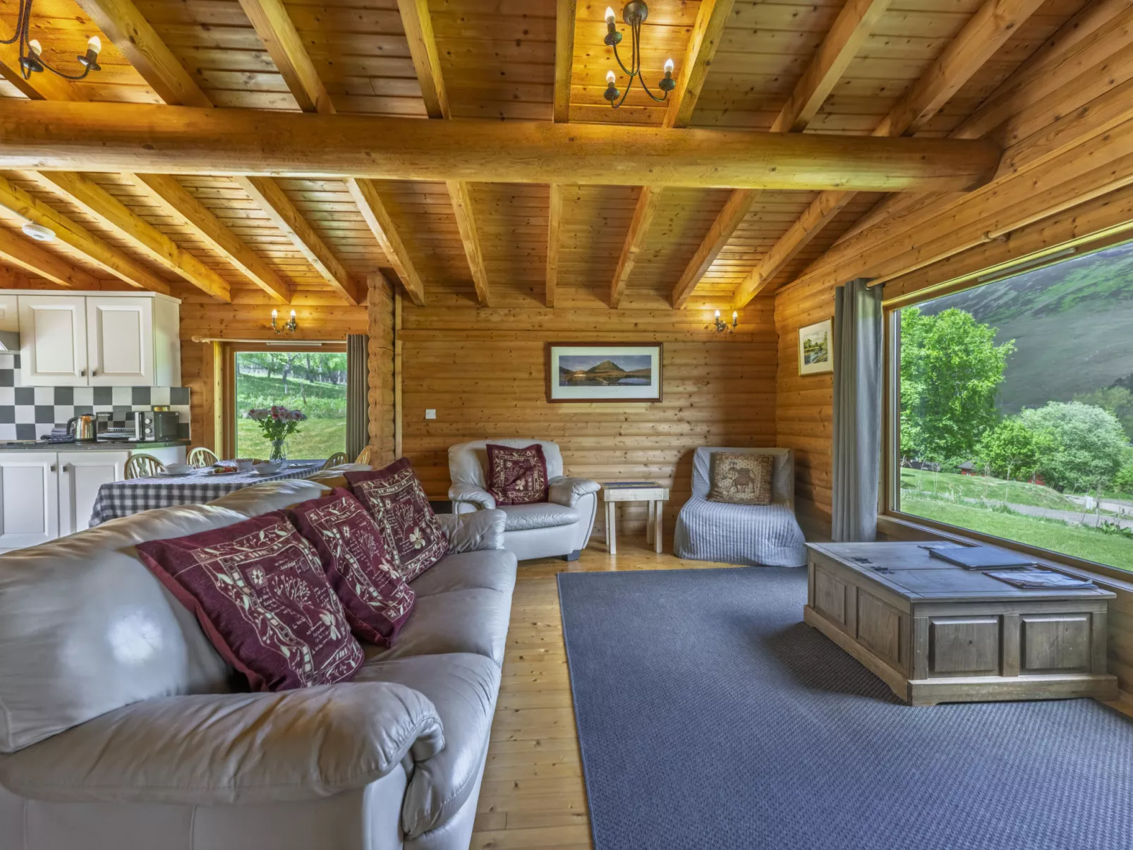 Cragdhu Log Cabin-Binnen