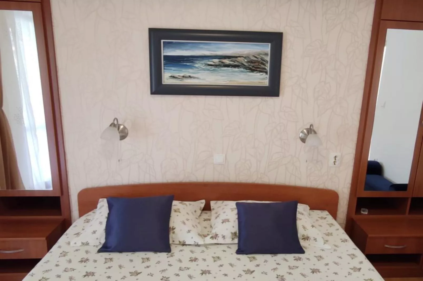 Apartments Maritimo - Comfort Two Bedroom Apartment with Sea View and Terrace-Slaapkamer
