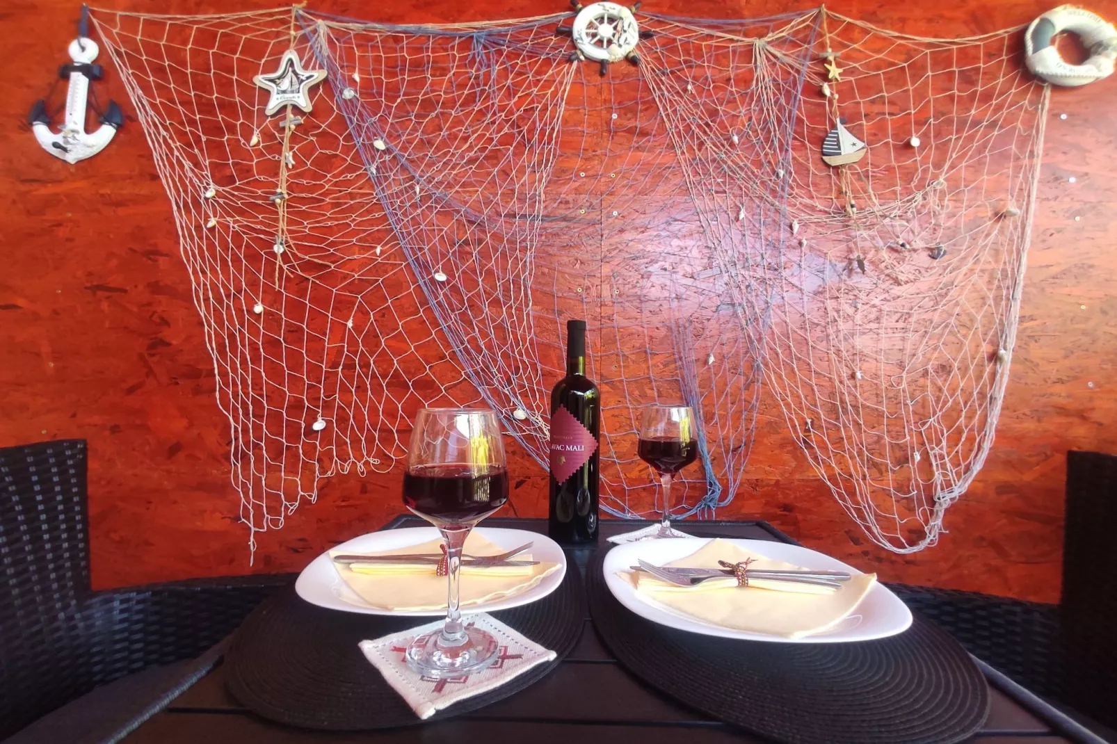 Room Porat 2 with Private Terrace - Double Bedroom with Private Terrace-Eetkamer