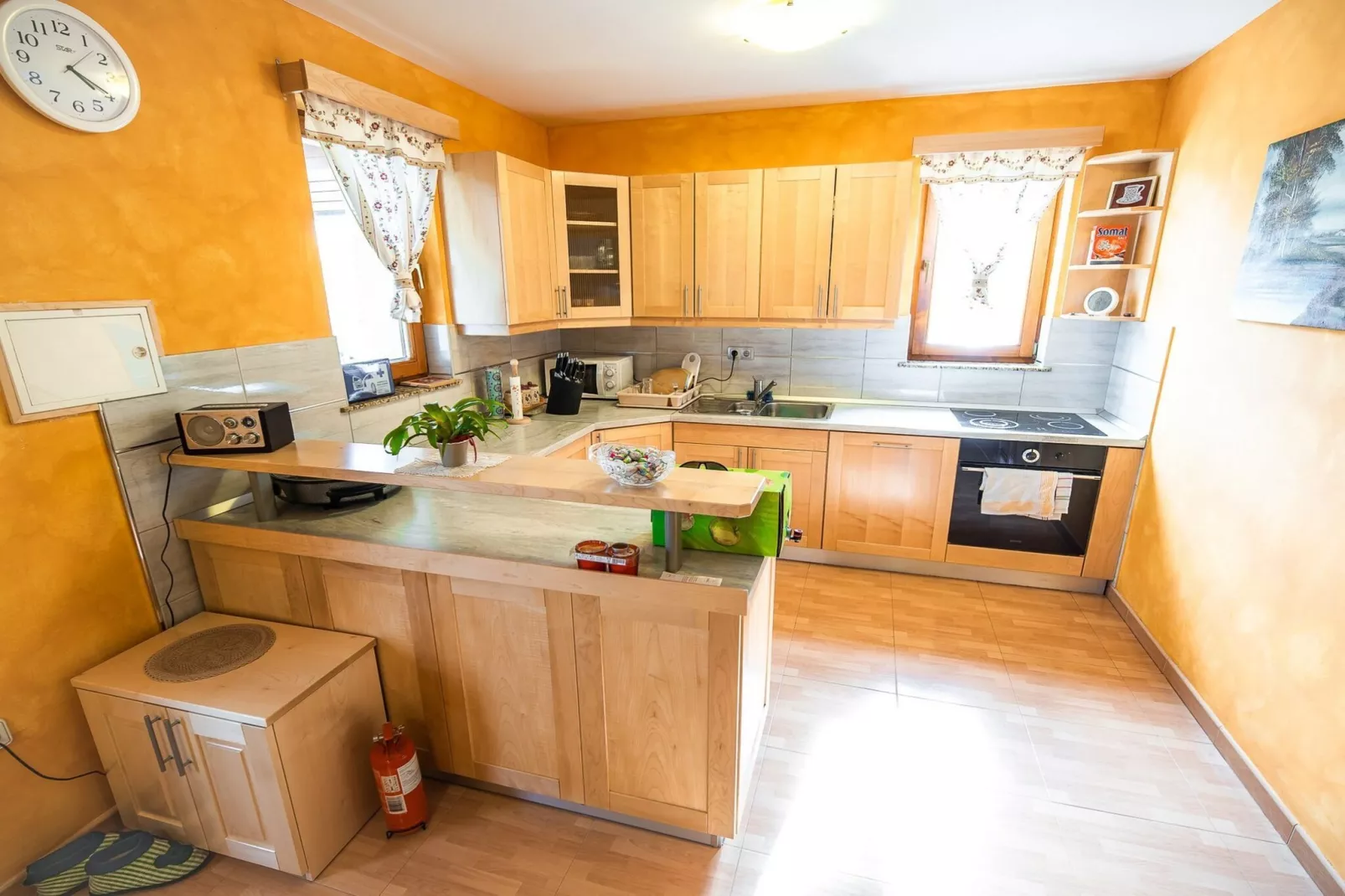 Golden Horizon Holiday Home with Terrace and Garden - One Bedroom Holiday Home with Terrace and Garden-Keuken