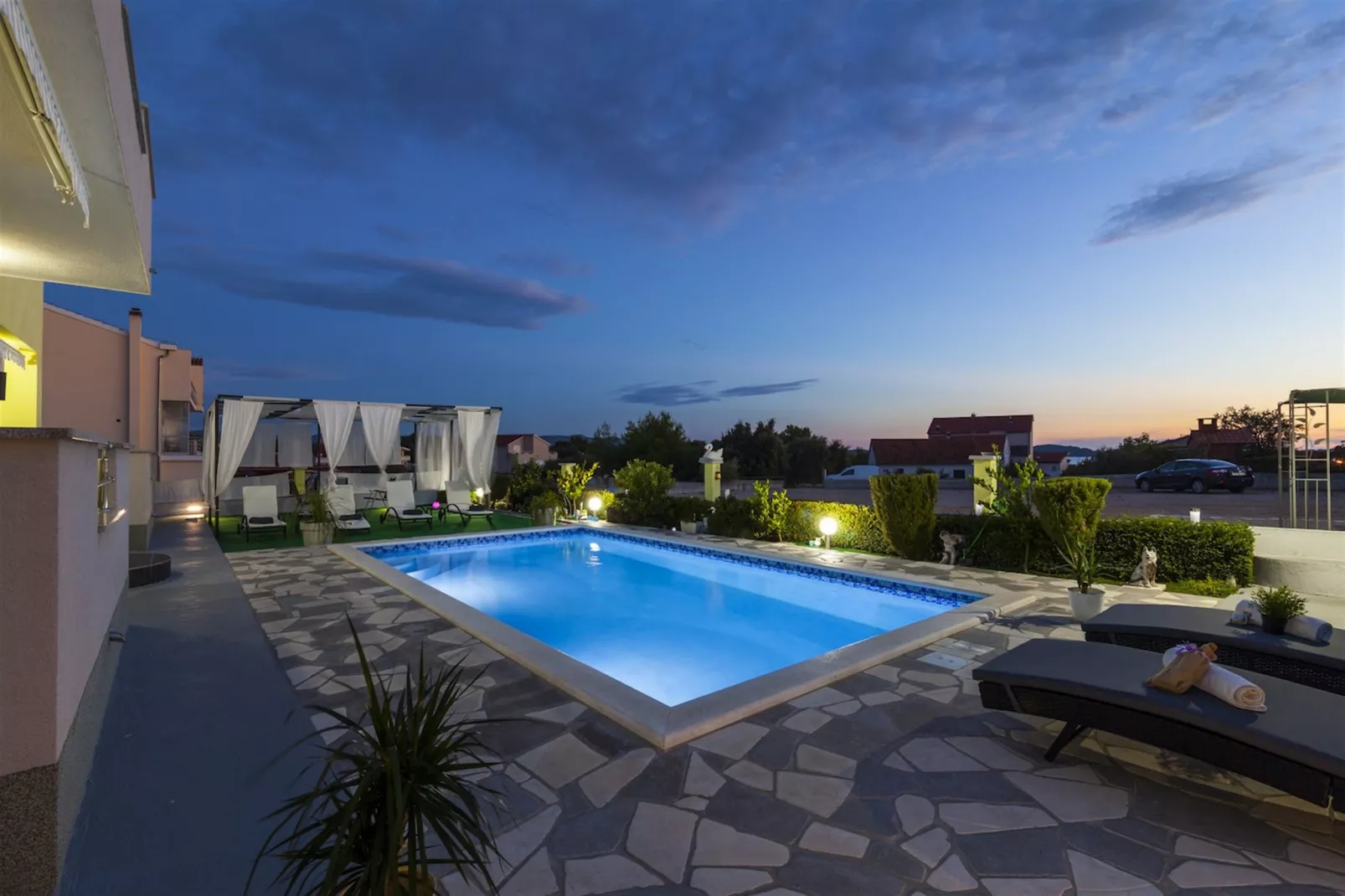 Sea view Villa Brodarica-Zwembad