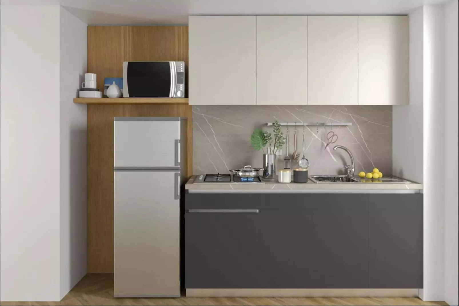 Mobile Homes Strasko Novalja Olive 34 qm für 5 Pers-Keuken