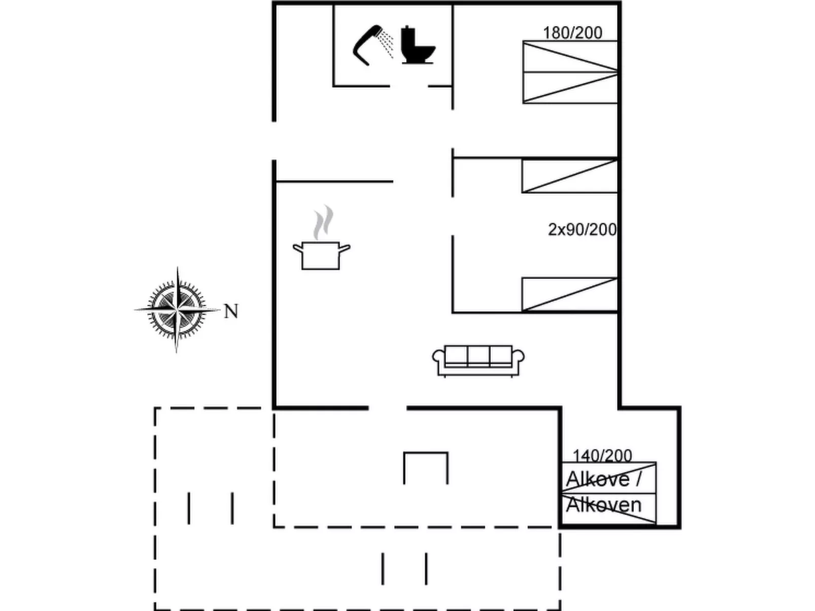 "Fleur" - 50m from the sea-Binnen
