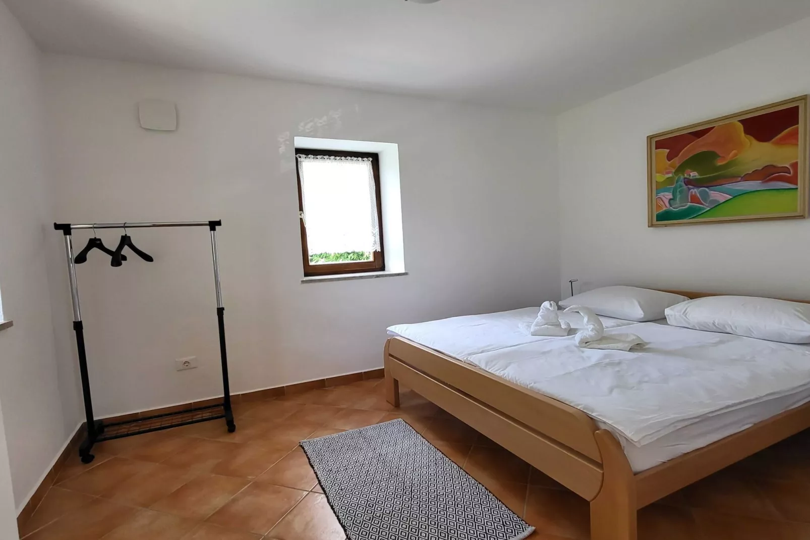 Peaceful Countryside Holiday Home with Terrace - One Bedroom Holiday Home with Terrace-Slaapkamer