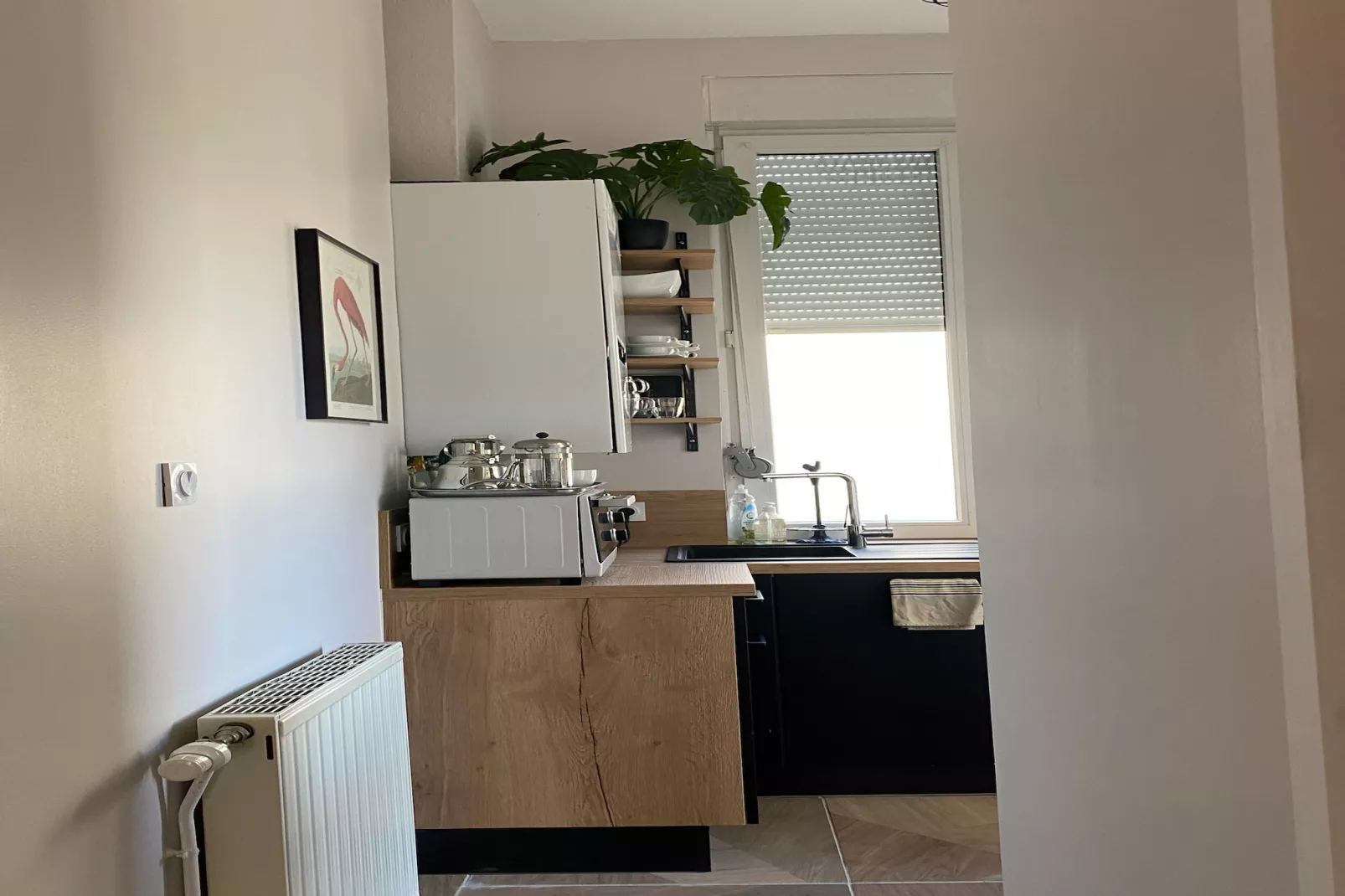 Appartement avec la petite cour-Keuken