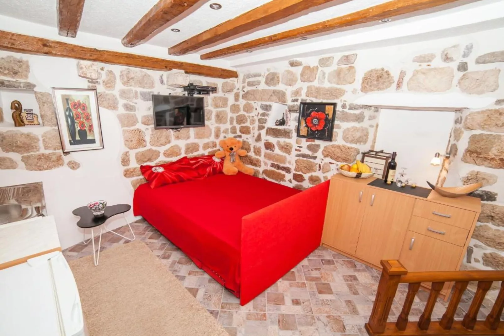 Cozy Stay in Kotor’s Old Town - Studio Apartment-Slaapkamer