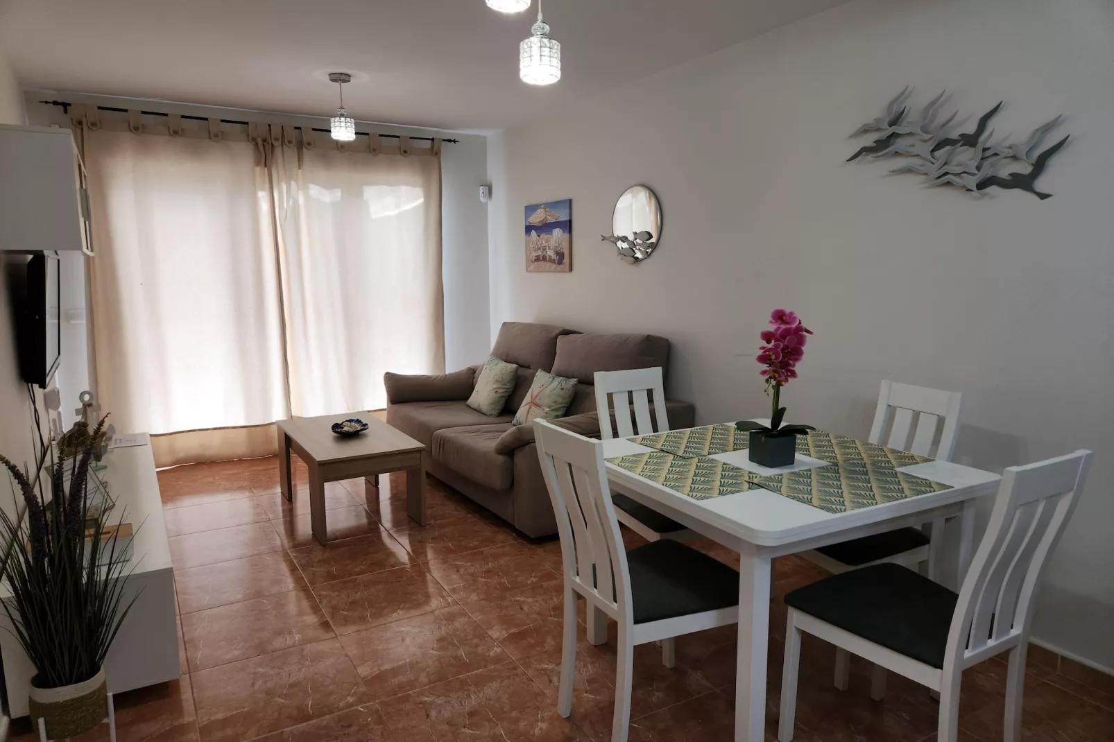 CT 340 AL - Gardenapartment - Paraiso de Vera-Woonkamer