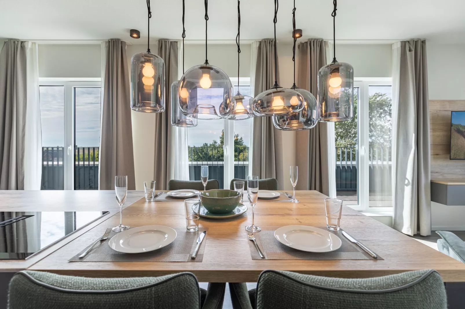 Penthouse de Luxe auf Nordstrand-Eetkamer