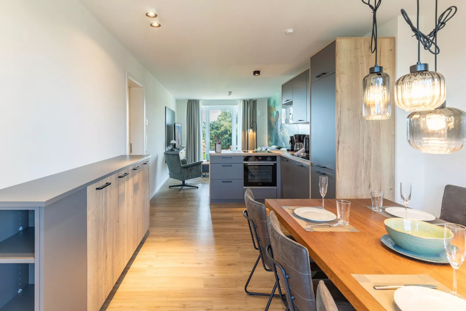 Sandbank de Luxe 7 auf Nordstrand-Eetkamer