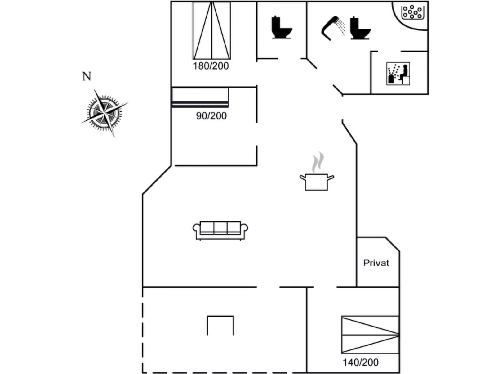 "Galin" - 210m to the fjord-Binnen