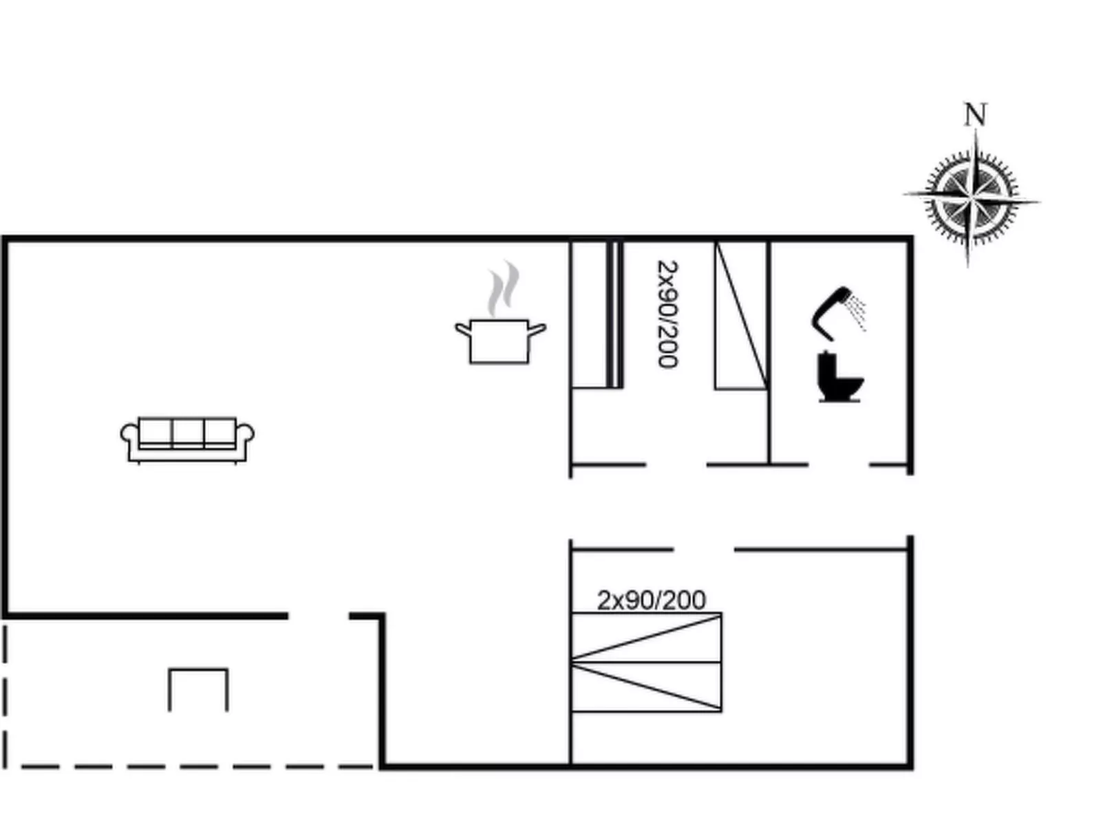 "Cathalin" - 100m from the sea-Binnen