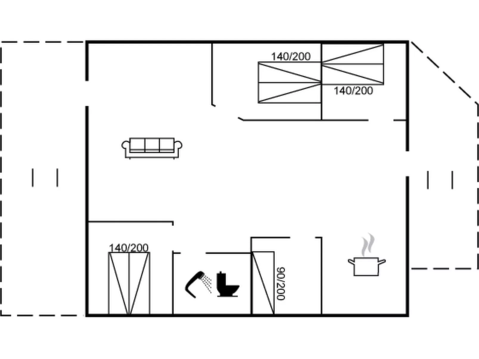 "Alisia" - 400m from the sea-Binnen