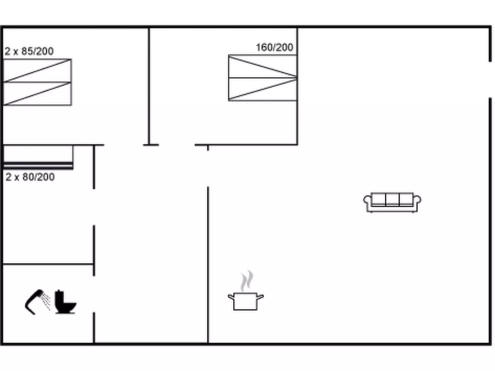 "Harald" - 300m from the sea-Binnen