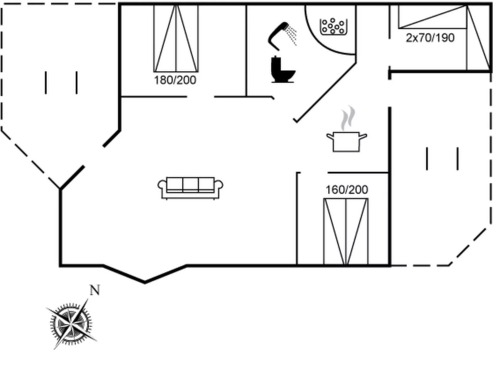 "Rikhard" - 175m to the fjord-Binnen