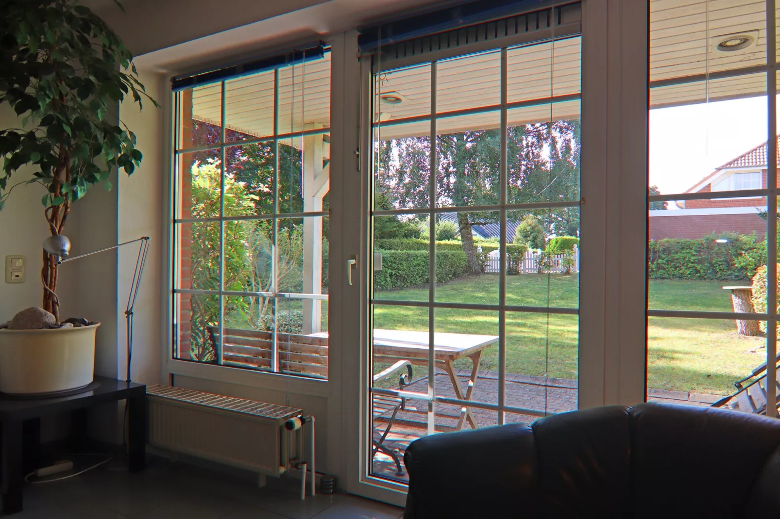 Ferienhaus Rebhuhnweg-Uitzicht zomer