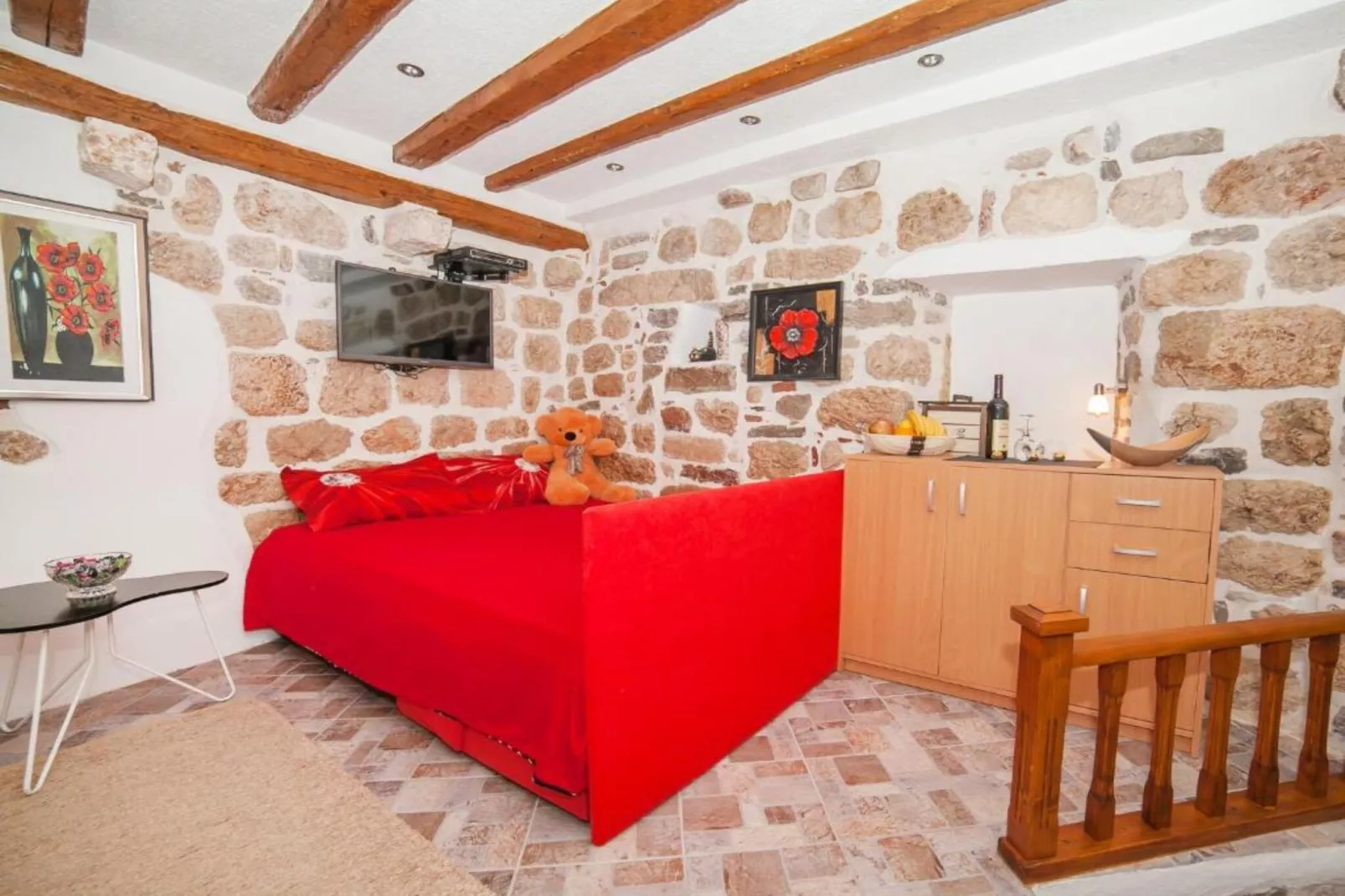 Cozy Stay in Kotor’s Old Town - Studio Apartment-Slaapkamer