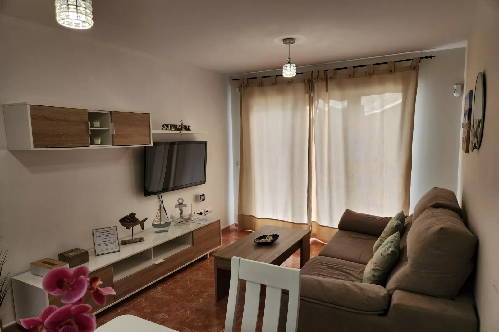 CT 340 AL - Gardenapartment - Paraiso de Vera-Woonkamer