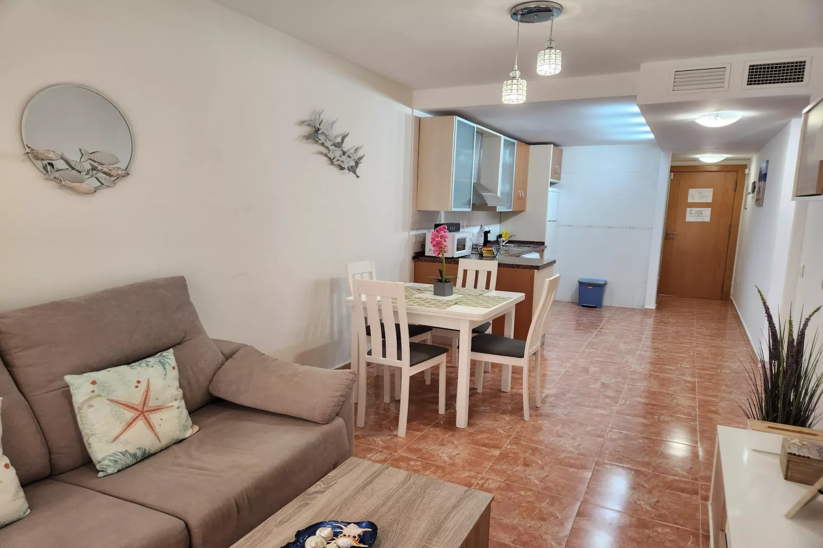 CT 362 AL - Primera Linea - Beachfront - Vera Playa-Woonkamer