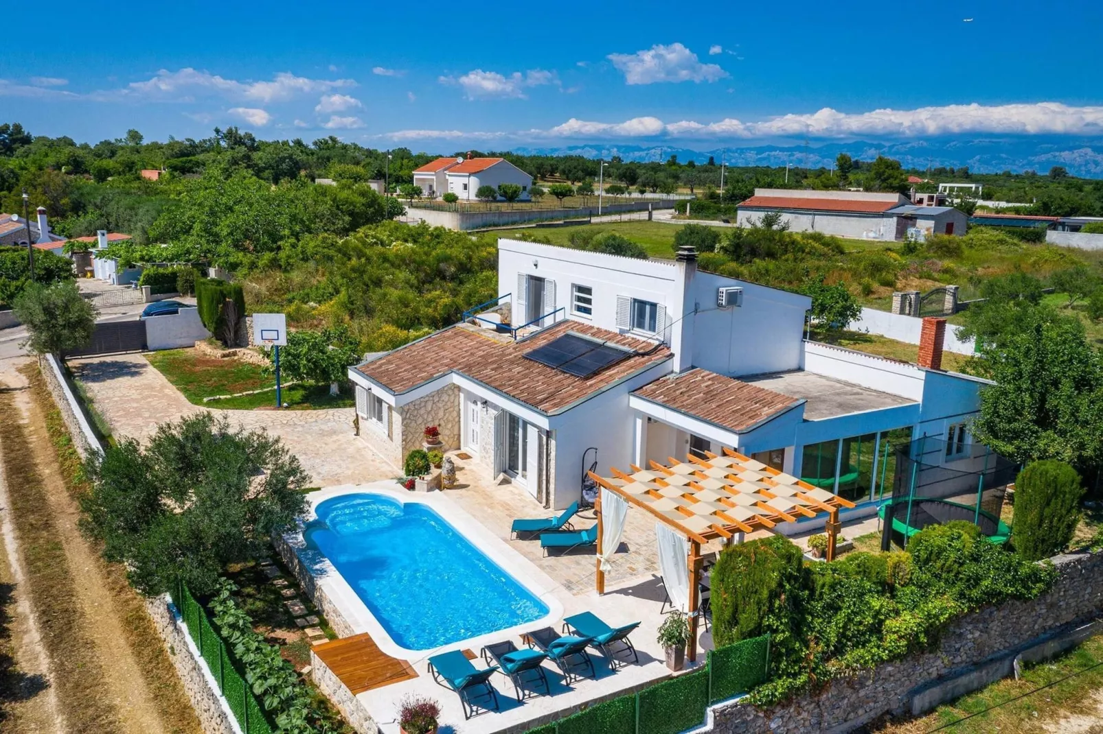 Sea view Villa Elia-Buitenkant zomer