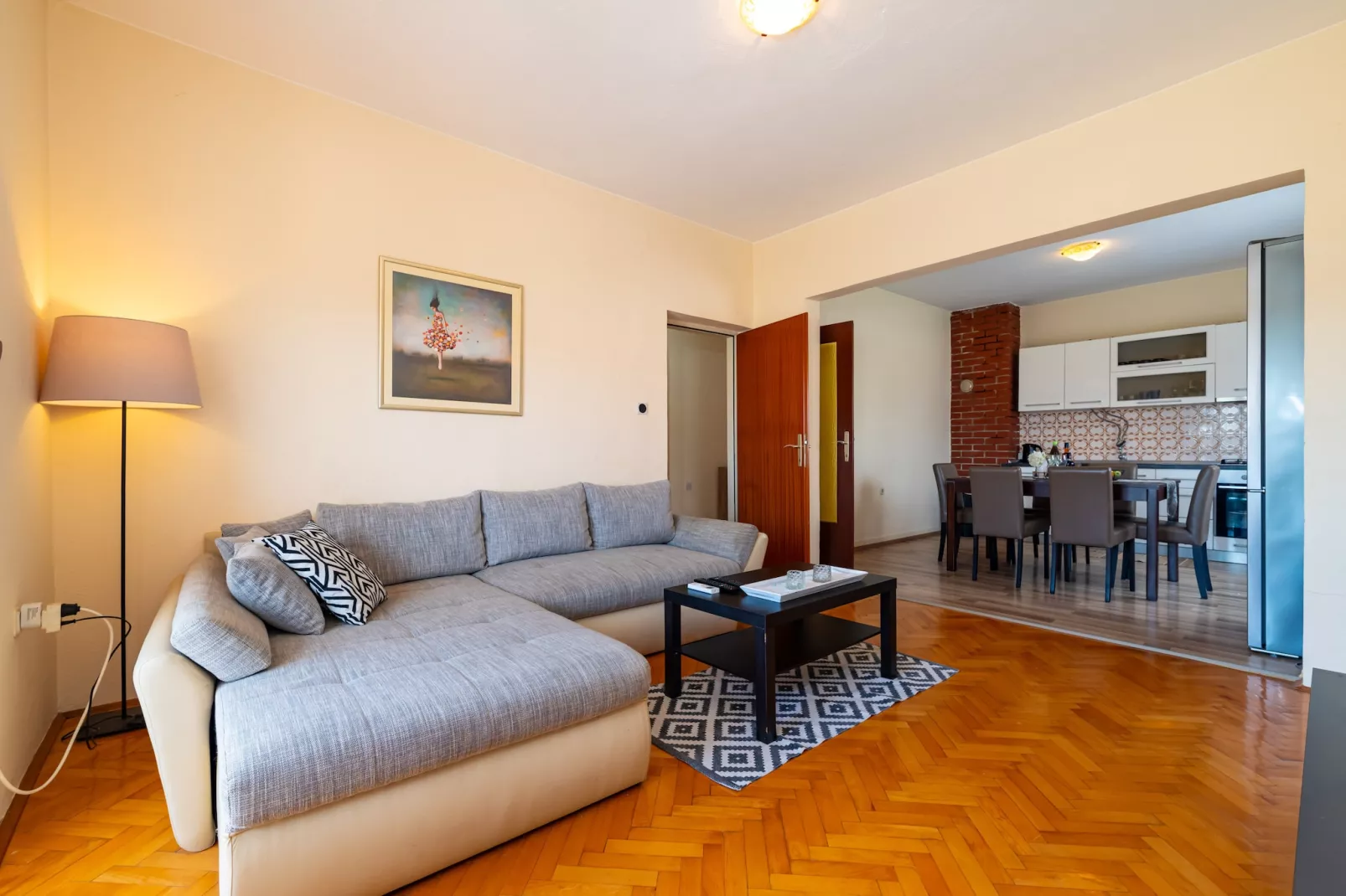 Sea view apartment Nika-Woonkamer