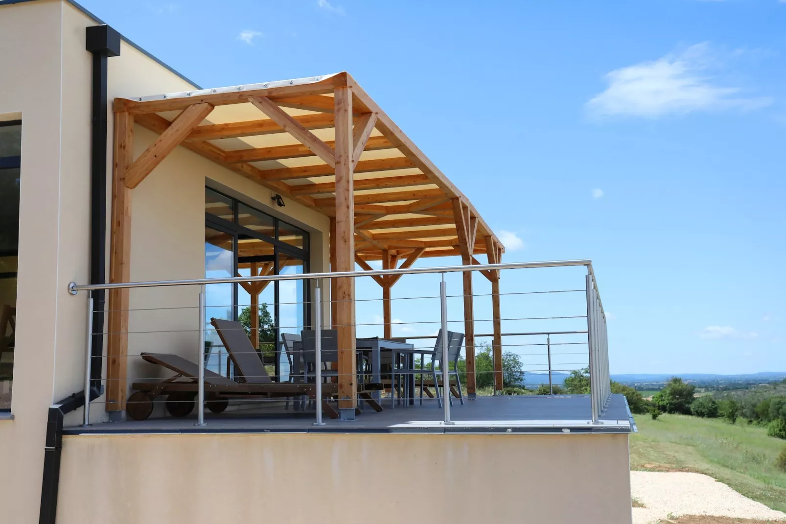 Villa moderne-Uitzicht zomer