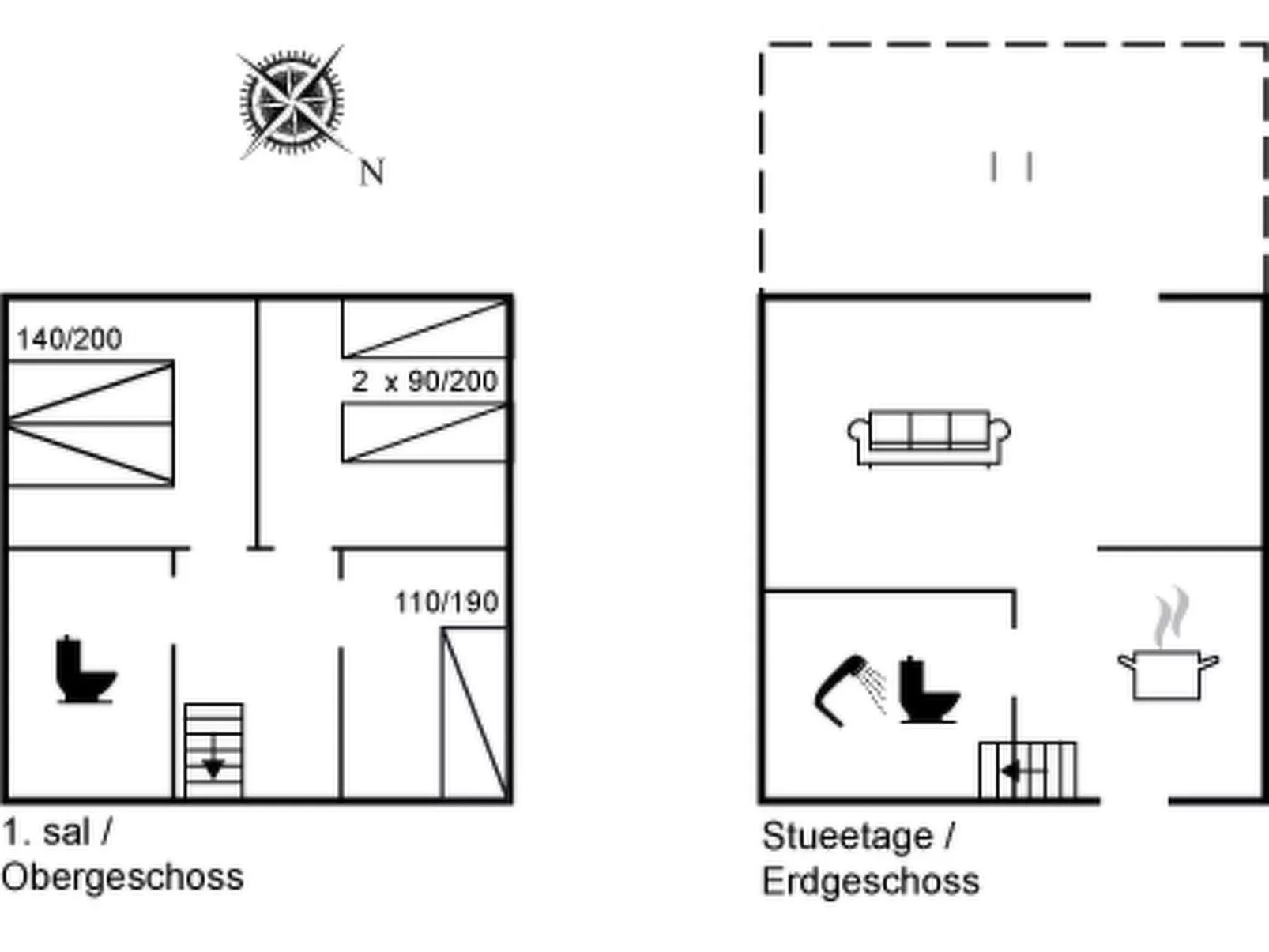 "Frænde" - 600m from the sea-Binnen