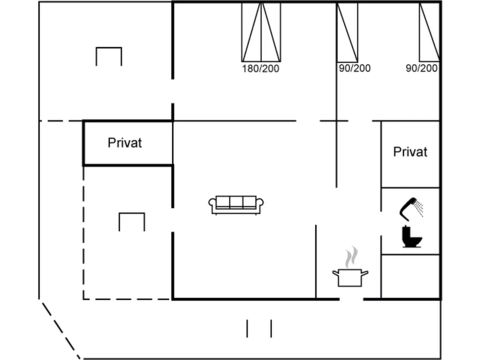 "Trixie" - 1km from the sea-Binnen