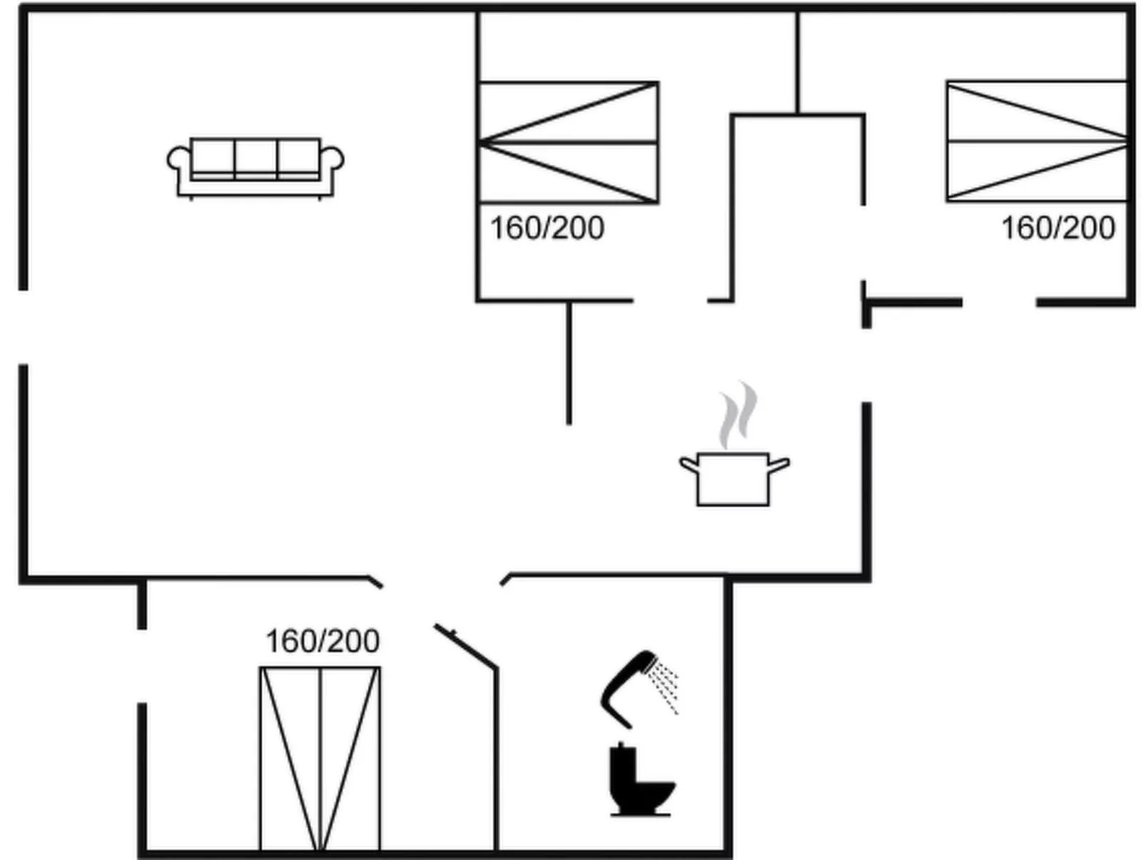 "Fransiske" - 800m from the sea-Binnen