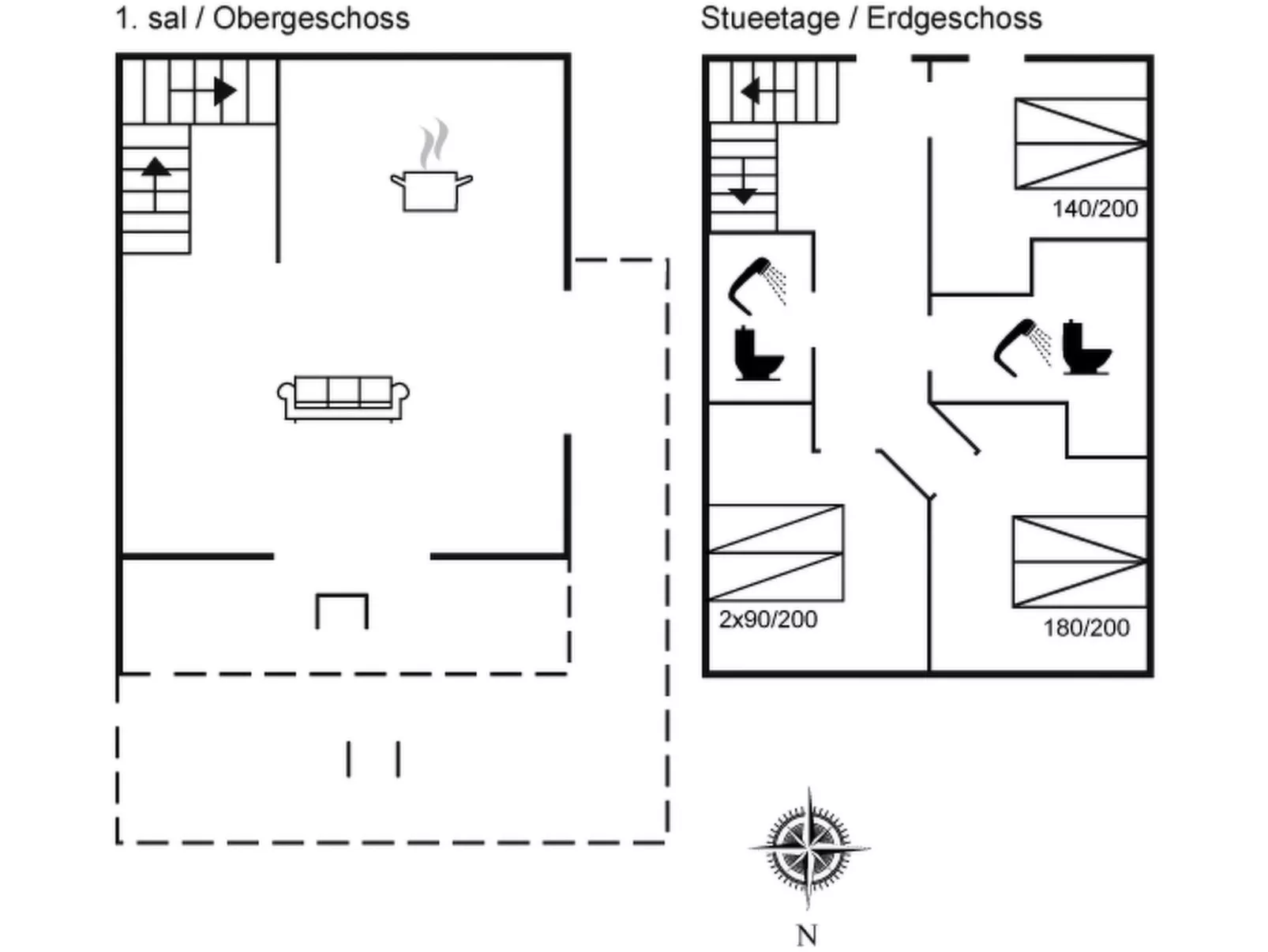 "Ugot" - 750m from the sea-Binnen