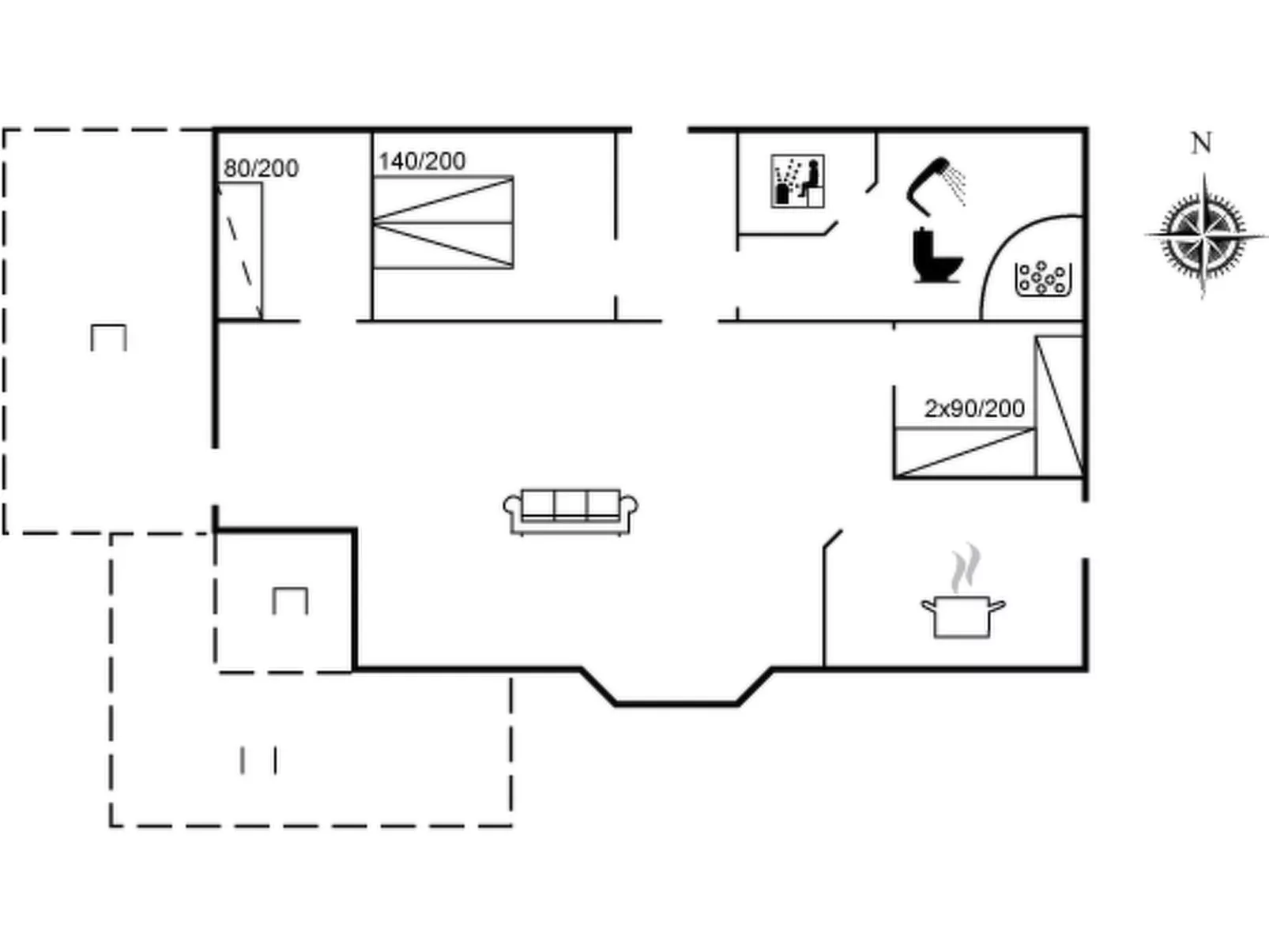 "Erja" - 150m from the sea-Binnen