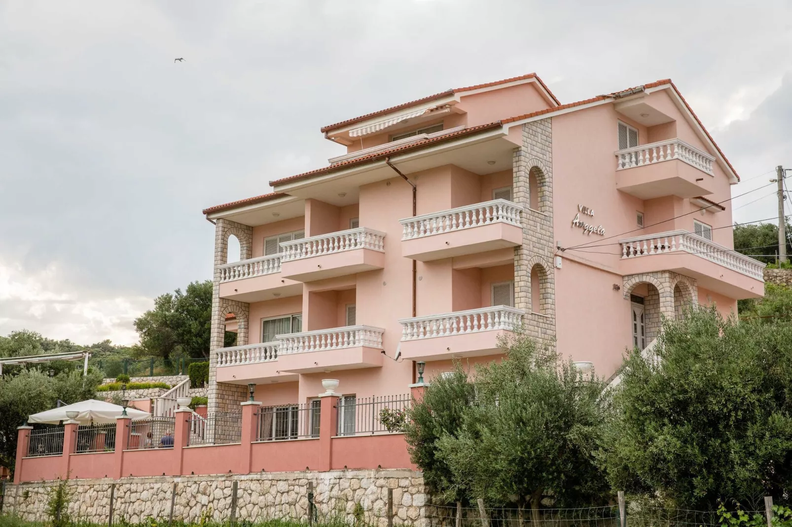 Guest House Villa Anggela - Standard Double room with Balcony and Sea View (BR2)-Buitenlucht