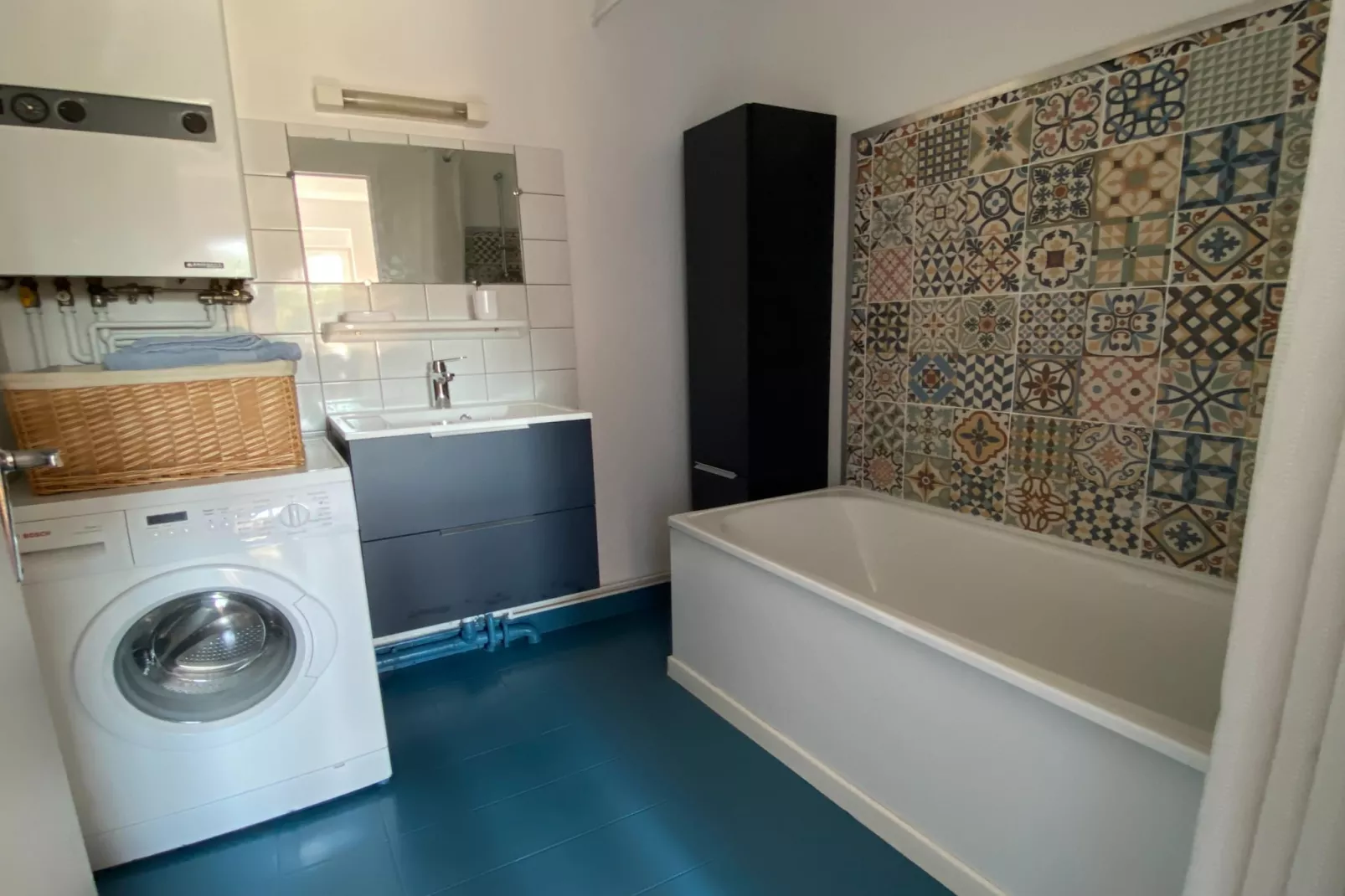 Appartement avec rooftop terrace-Badkamer