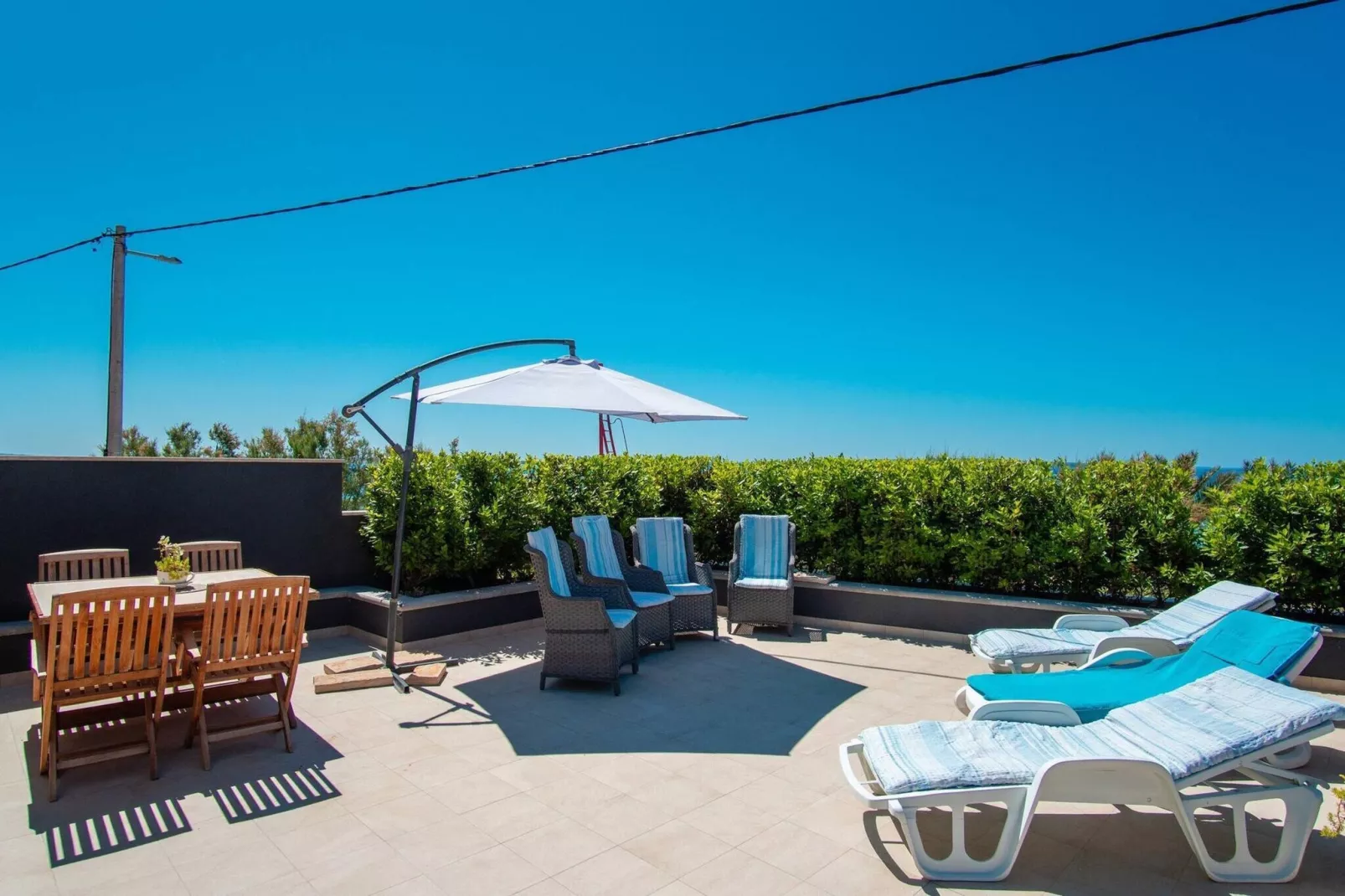 Beach house Festini-Terrasbalkon