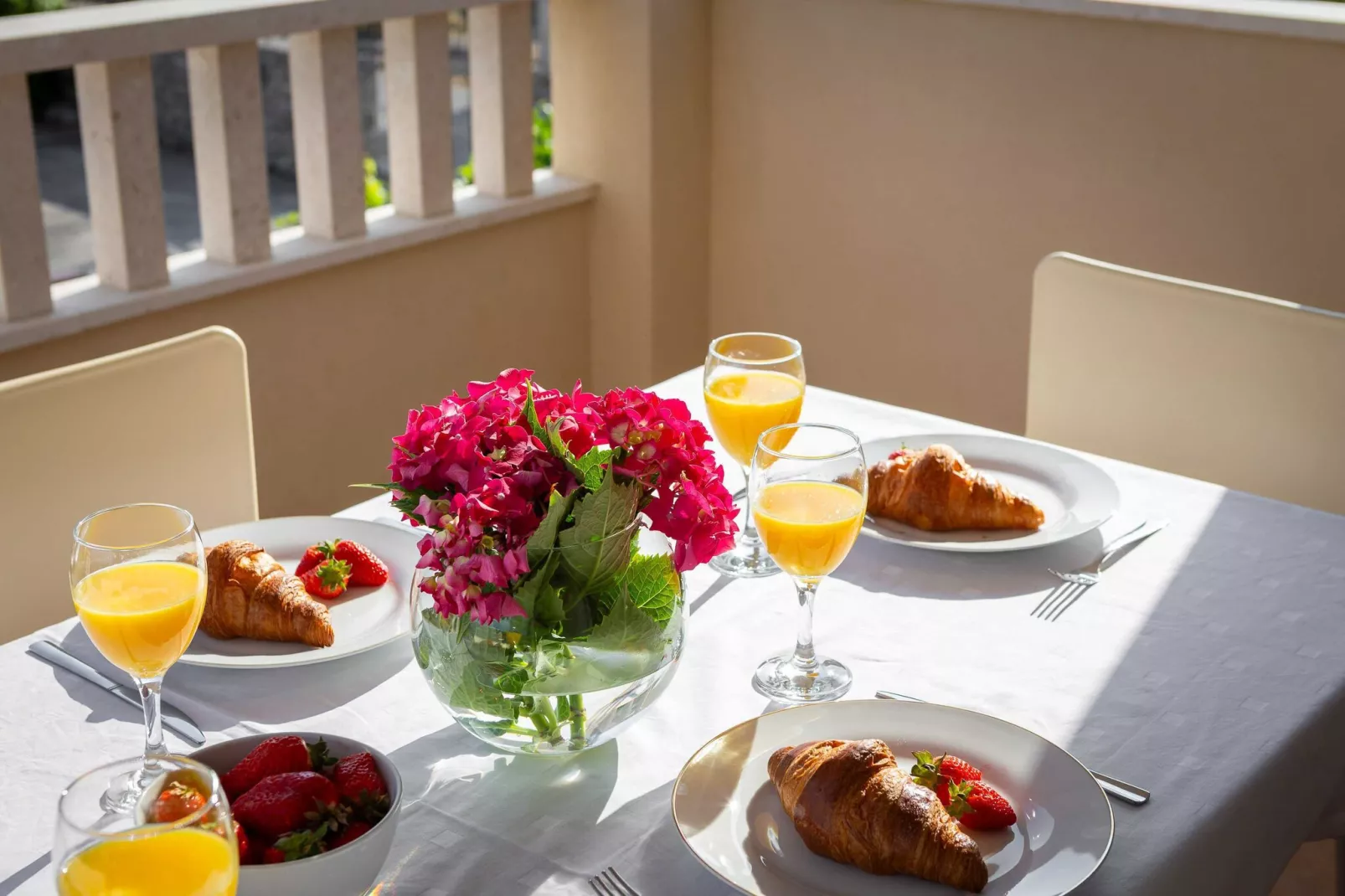 Apartments Bella Vista -One Bedroom Apartment with Terrace and Sea View (A2)-Terras