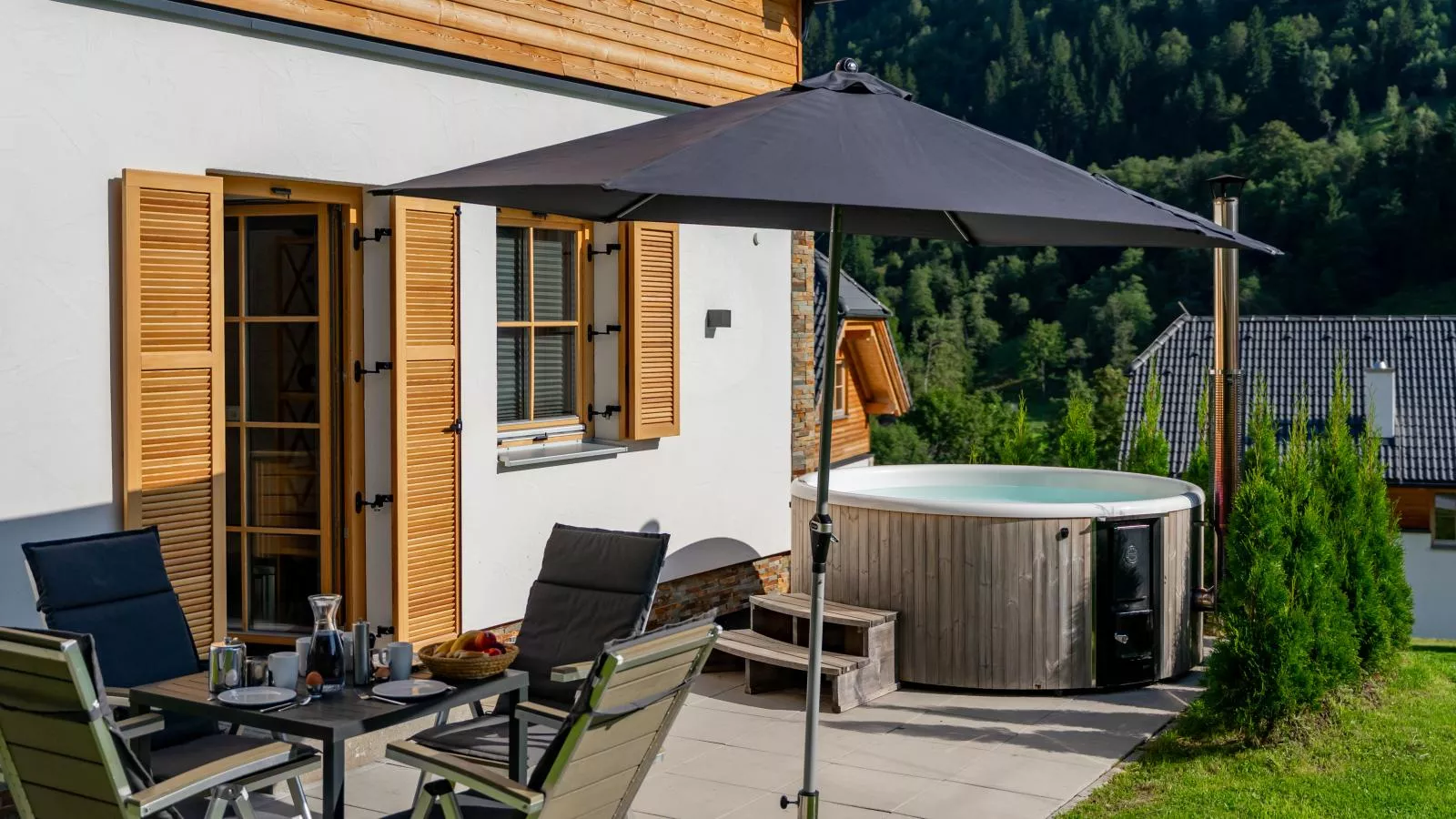 Riesner Alpenlodge-Terrasbalkon