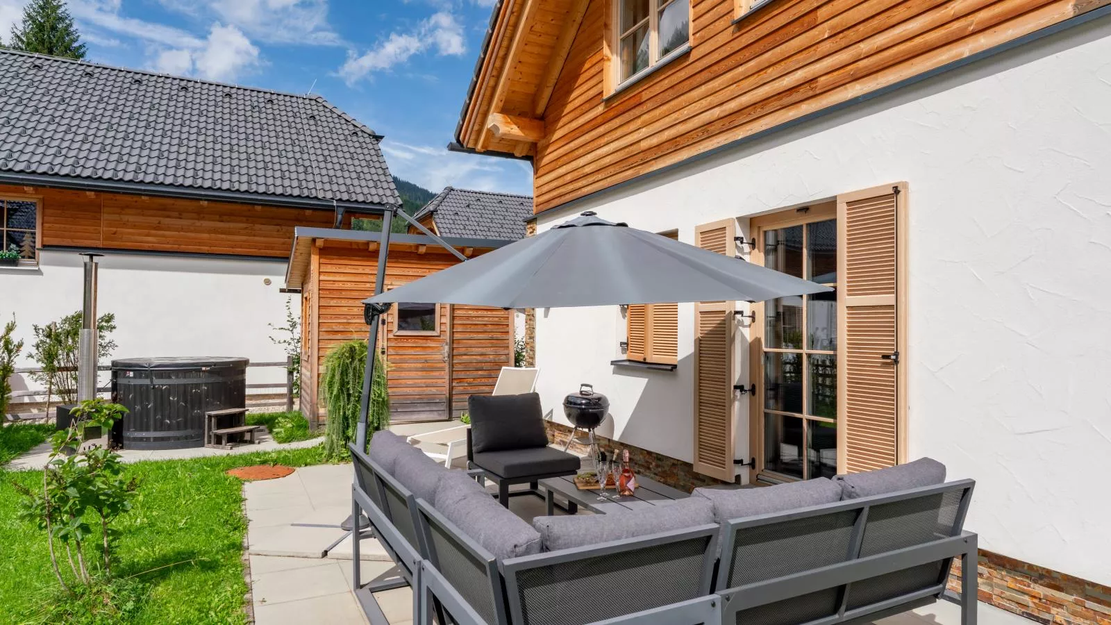 Donnersbach Lodge-Terrasbalkon