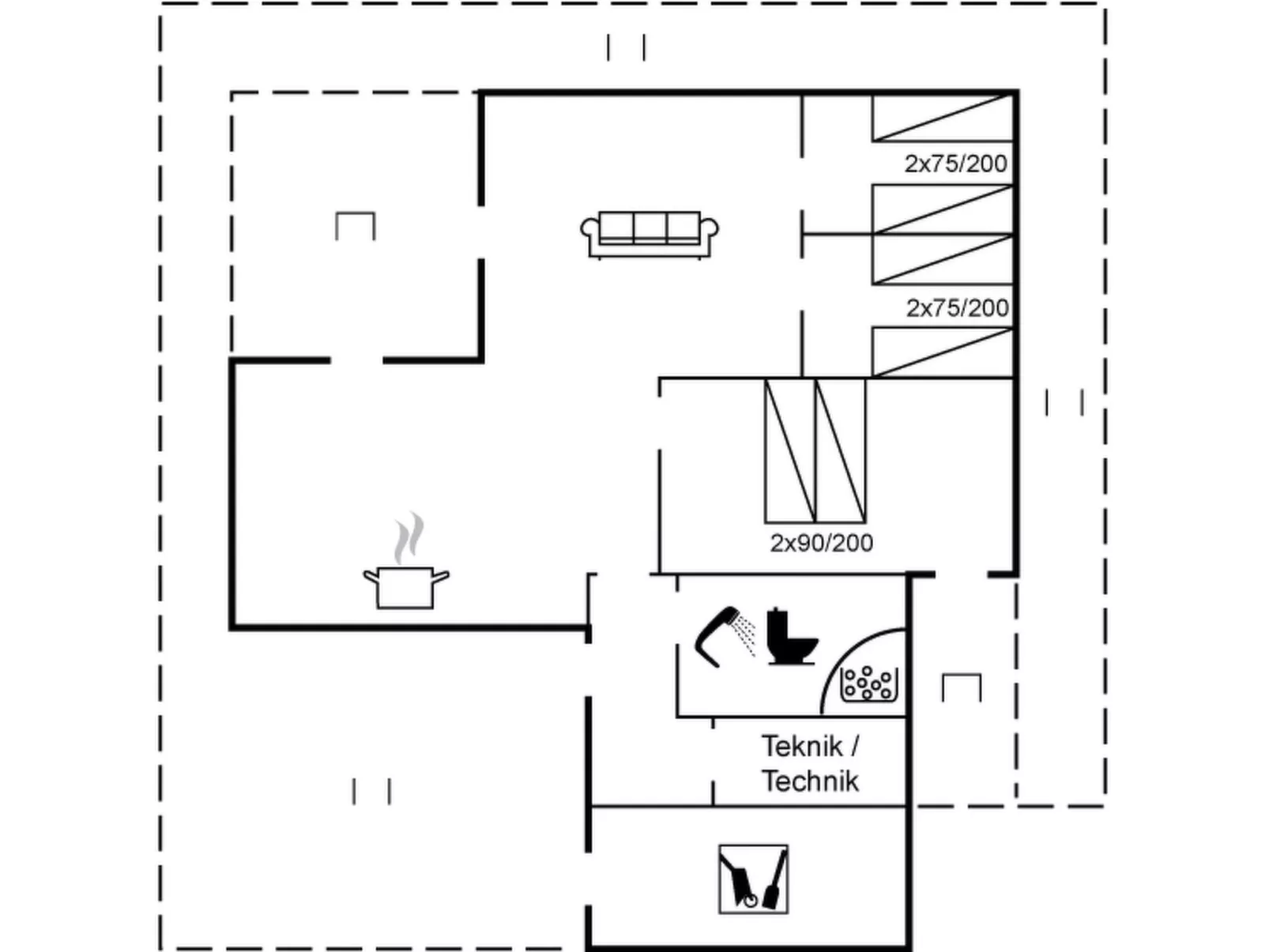 "Xaver" - 175m from the sea-Binnen