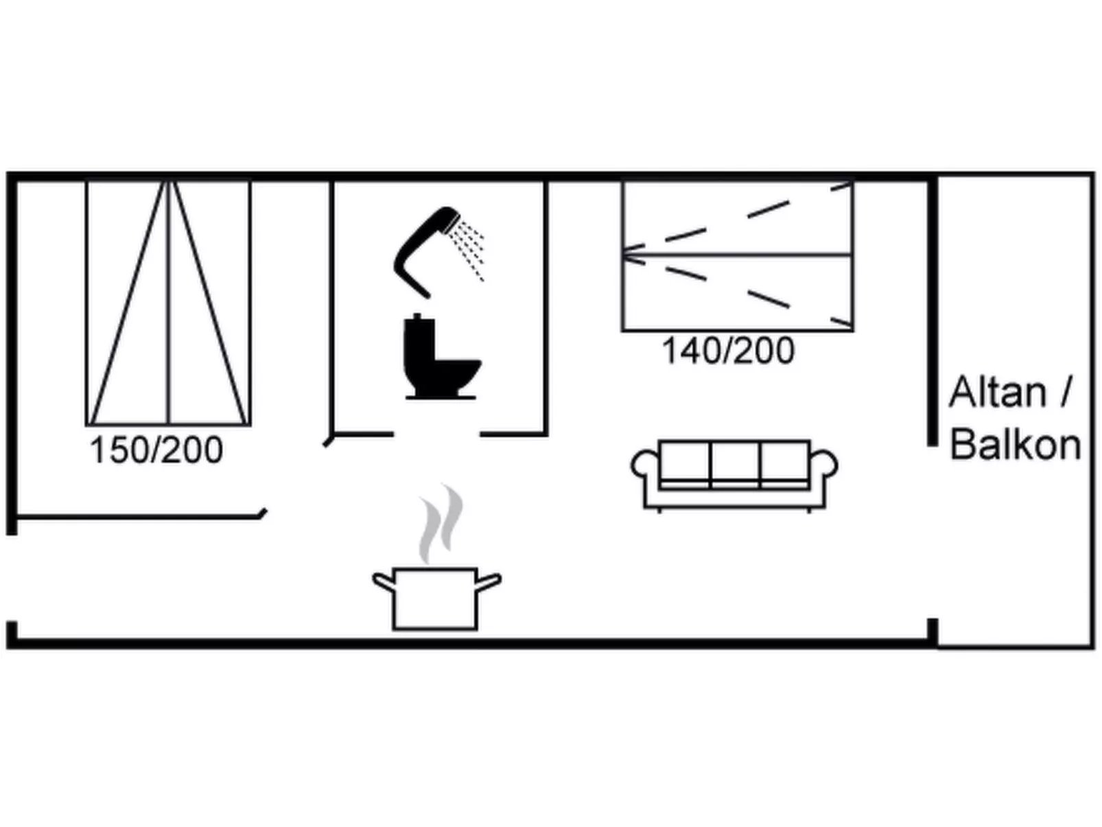 "Else" - 100m from the sea-Binnen