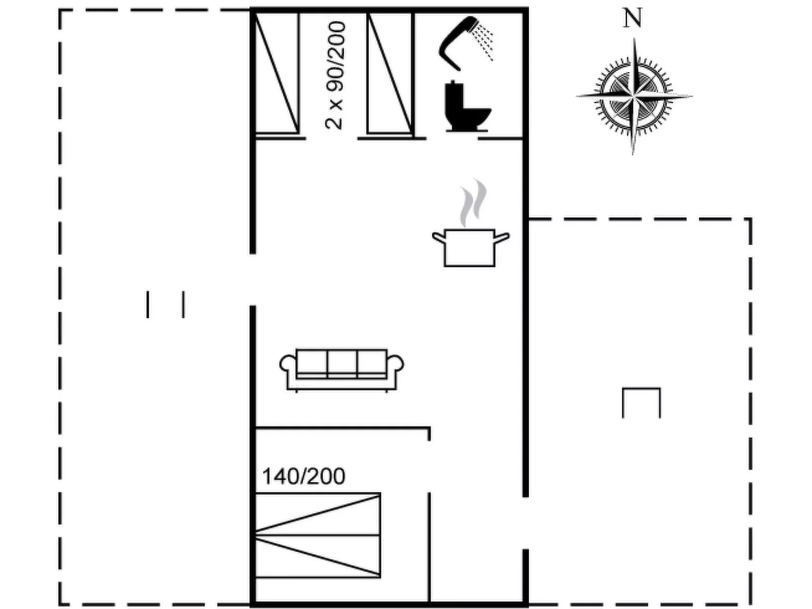"Hennrik" - 500m from the sea-Binnen
