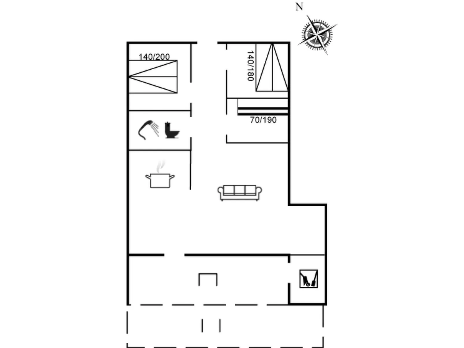 "Throkil" - 450m to the fjord-Binnen